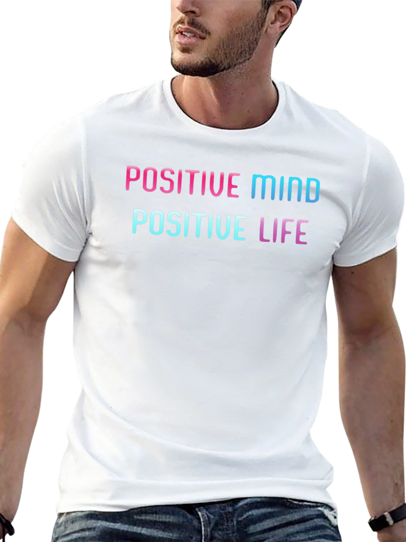 Positive Mind Positive Life Graphic Tee