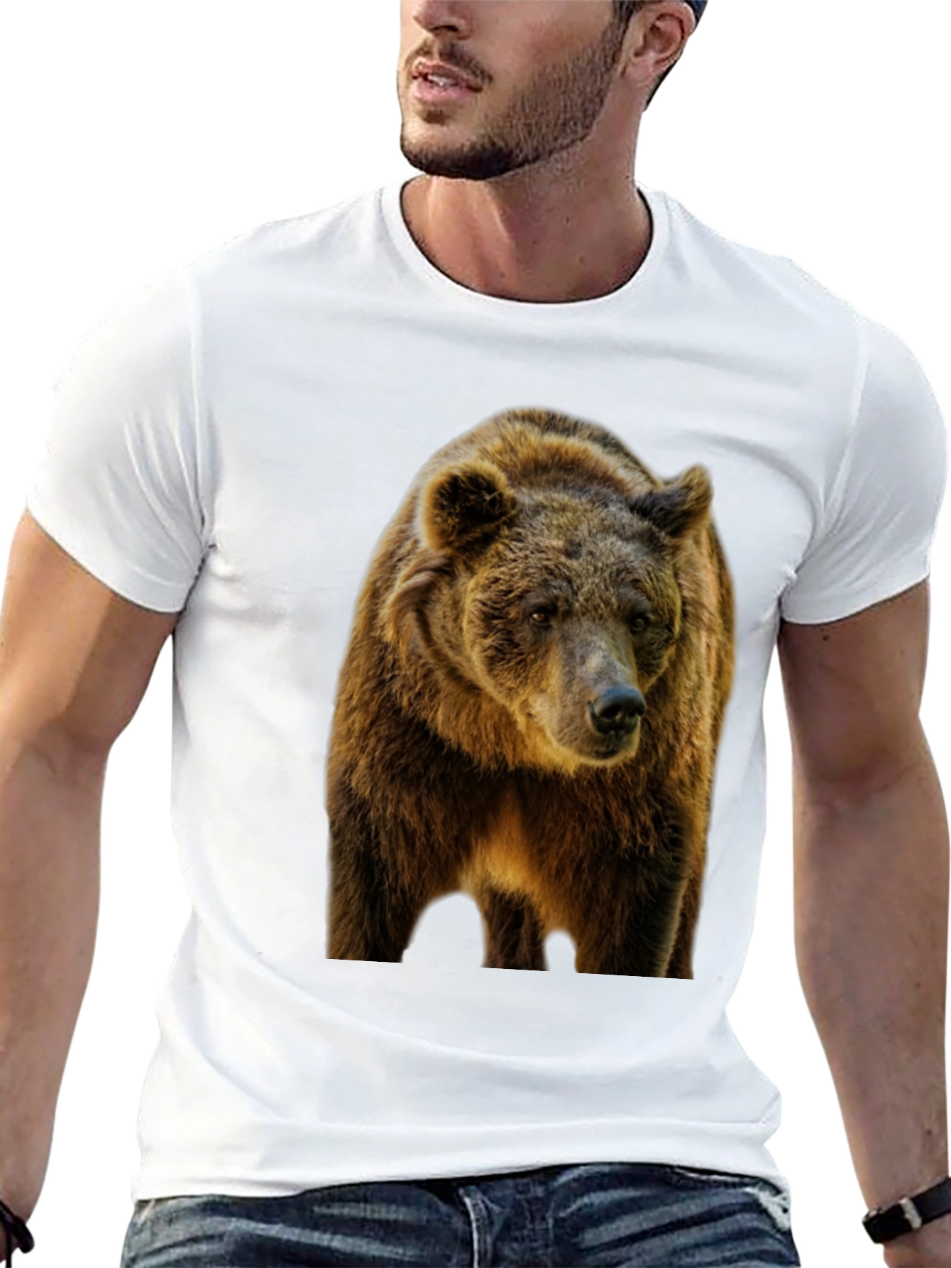 Bear Graphic Black T-Shirt