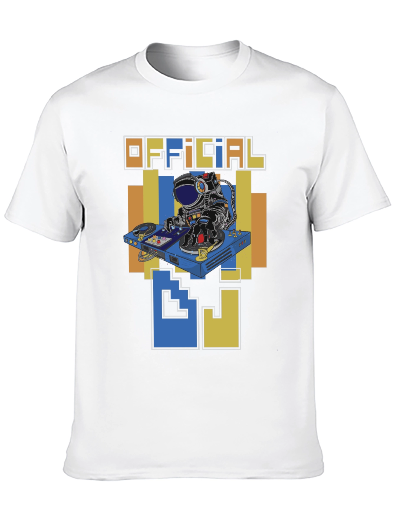 Official DJ Astronaut Graphic T-Shirt - Space Music Fan