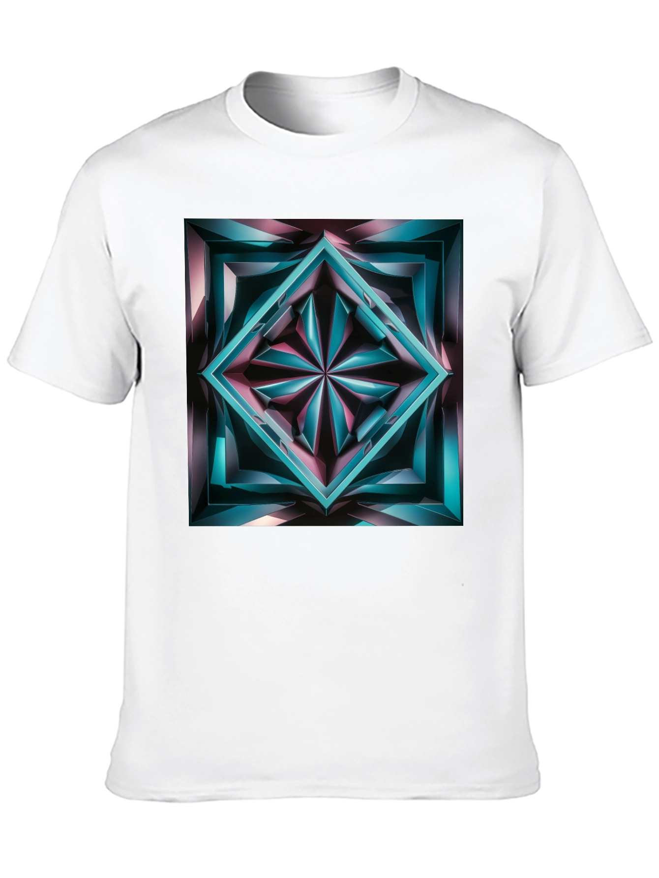 Abstract Jewel Graphic Black T-Shirt