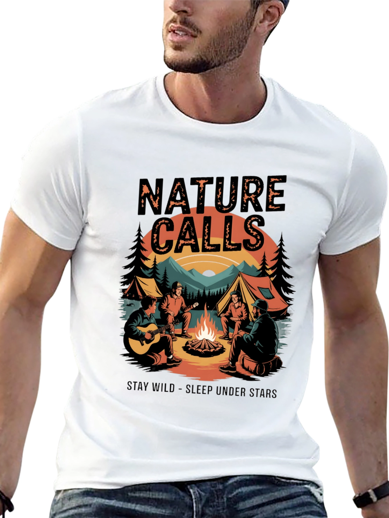 Nature Calls Camping Graphic Tee