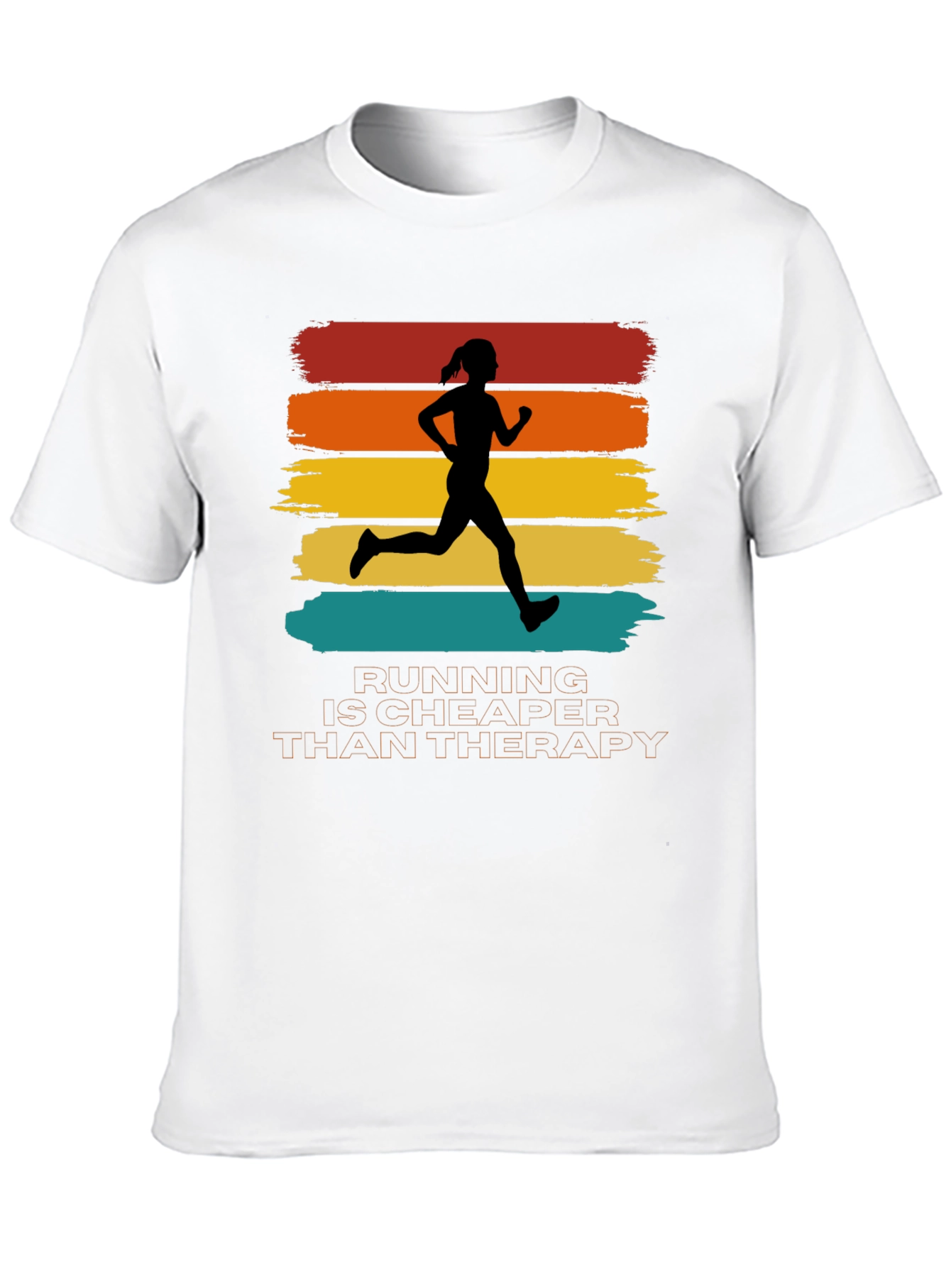 Running is Cheaper Than Therapy Graphic Tee