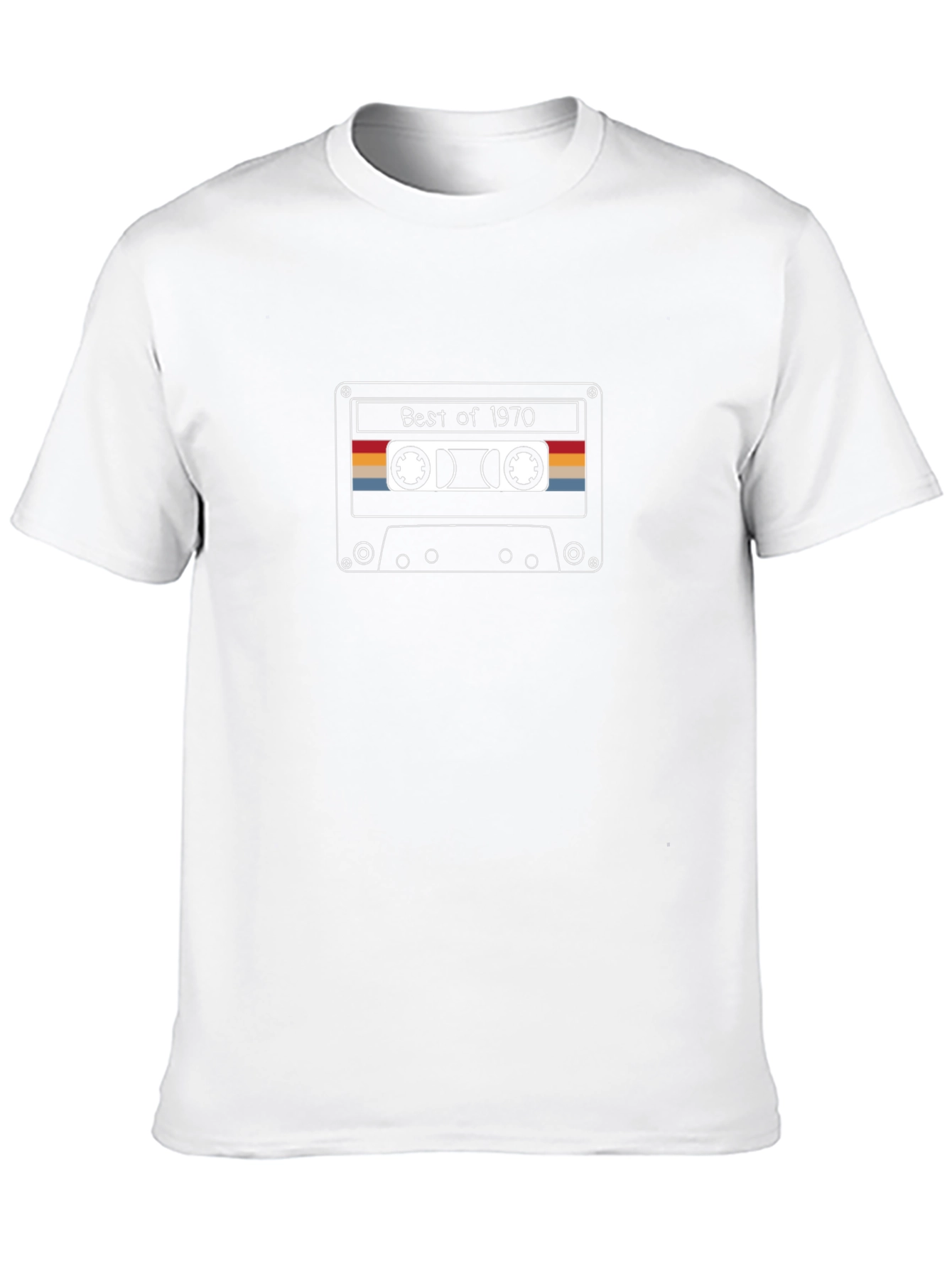 Retro Best of 1970 Cassette Tape Graphic Tee