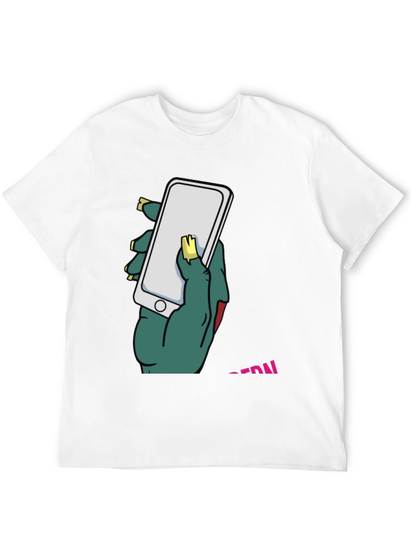 Zombie Hand Holding Phone T-Shirt
