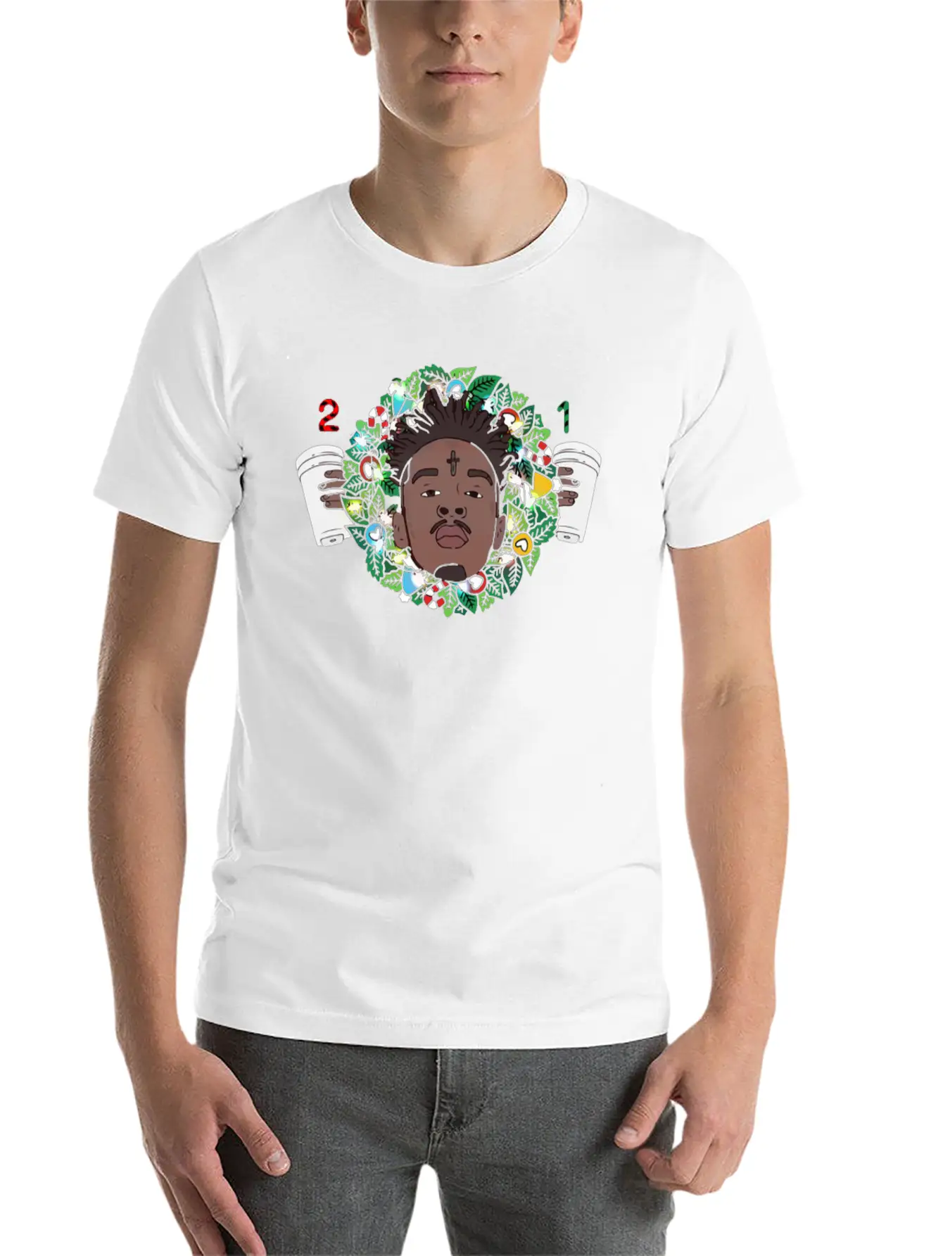 21 Savage Christmas Wreath Relaxed Everyday Tee – Lightweight And Durable Cotton