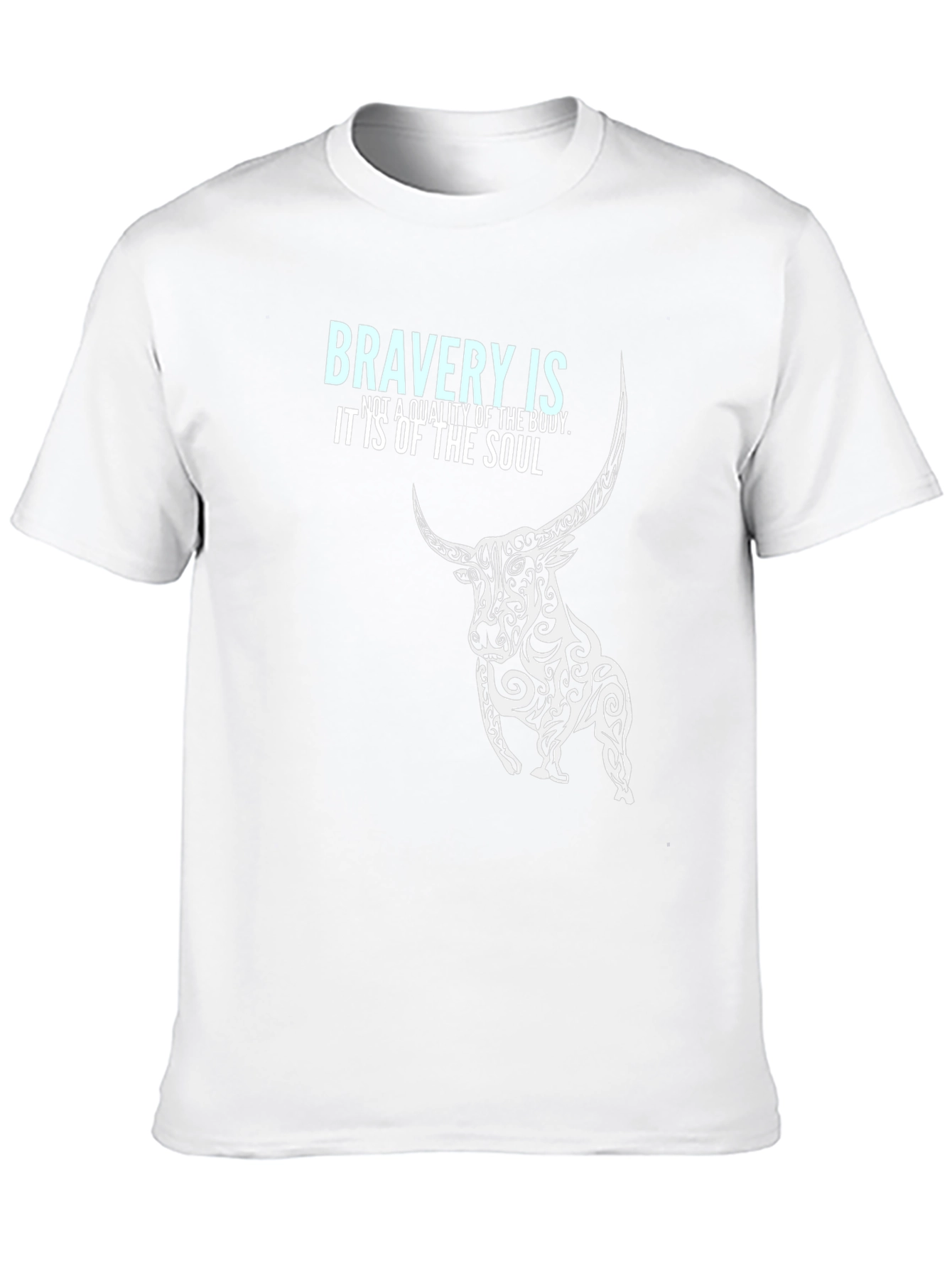 Bravery Soul Bull Black Tee