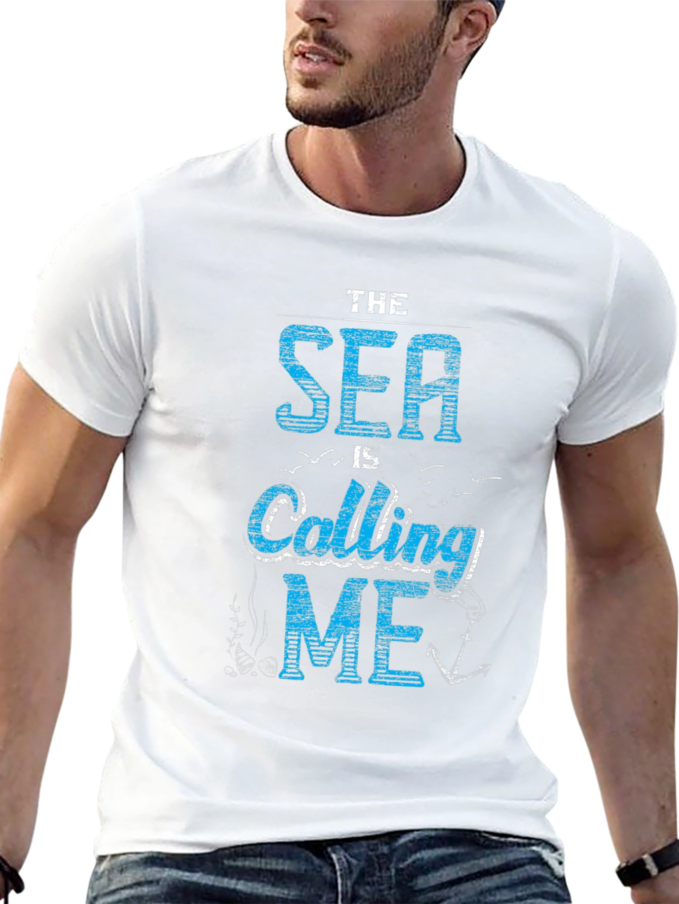 The Sea Is Calling Me - Mens Graphic T-Shirt