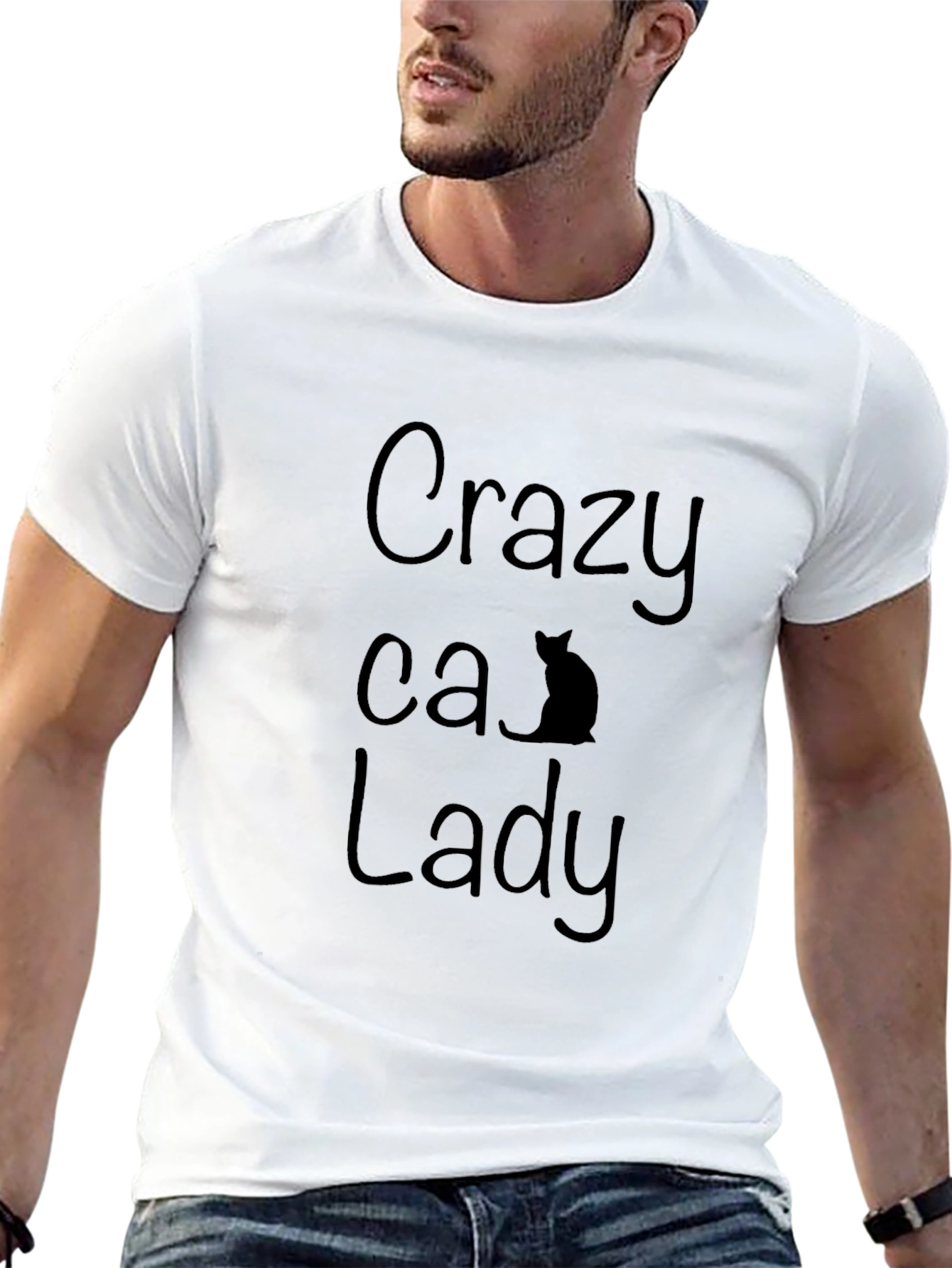 Crazy Cat Lady T-Shirt - Black