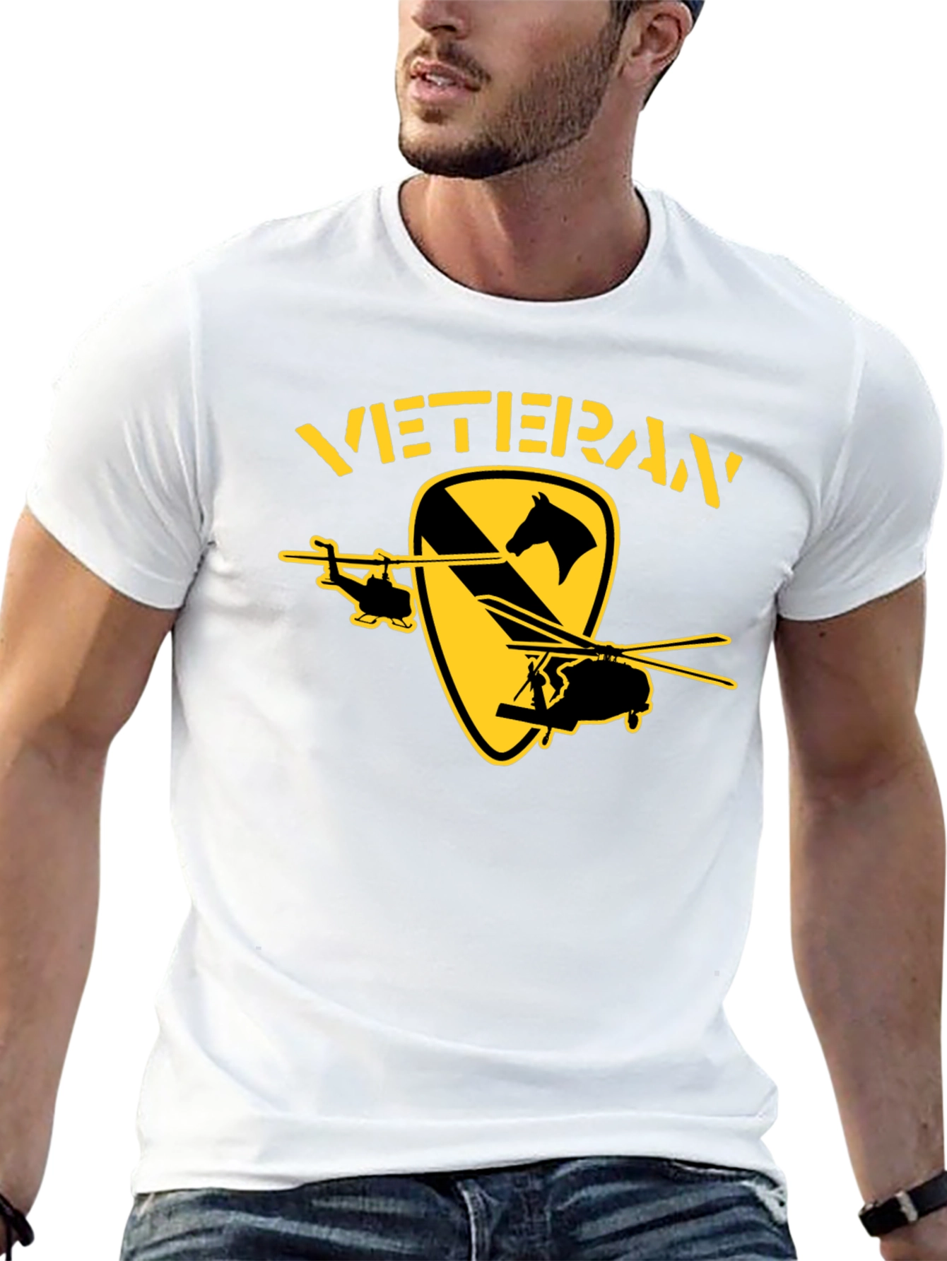 Veteran T-Shirt - 1st Cavalry Division Design