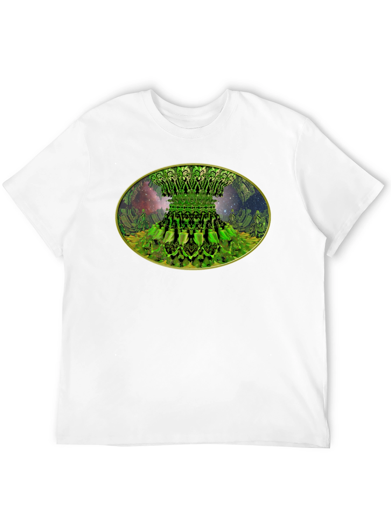 Fractal Forest Tee - Unique Green Design