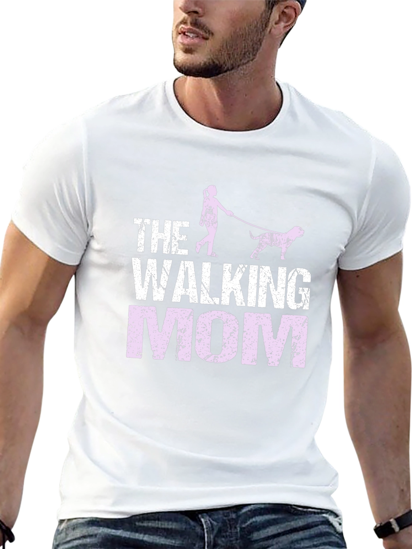 The Walking Mom T-Shirt - Dog Lover Tee