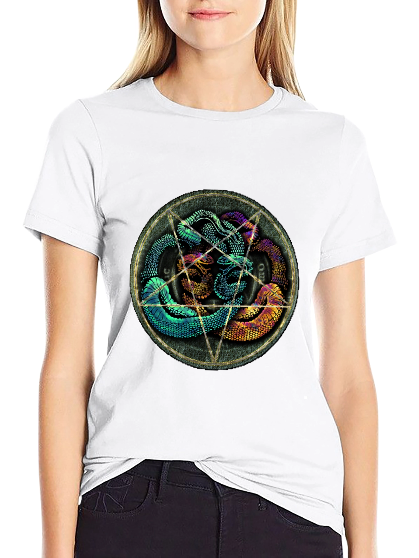 Serpent Circle T-Shirt - Mens Graphic Tee