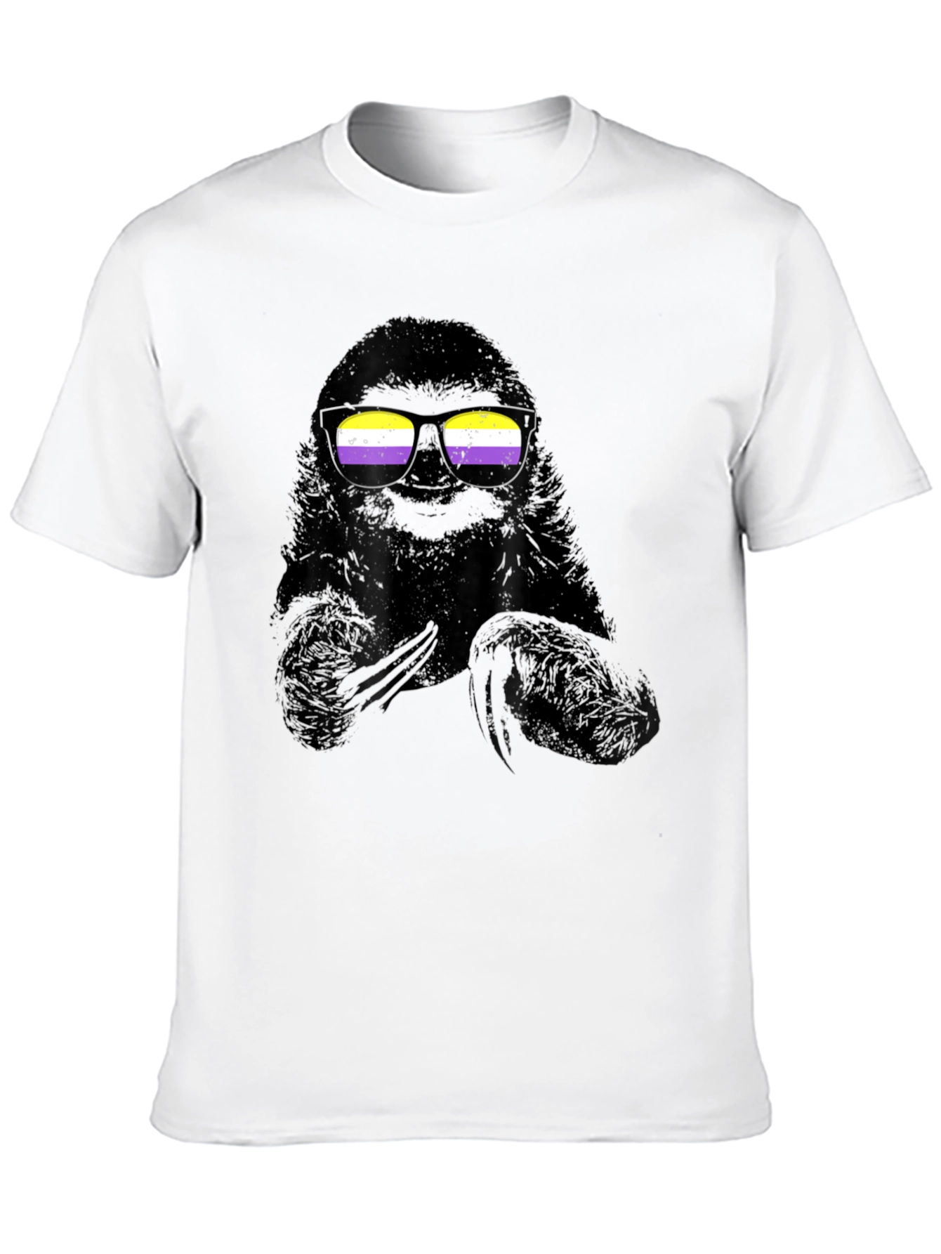 Sloth Nonbinary Pride T-Shirt