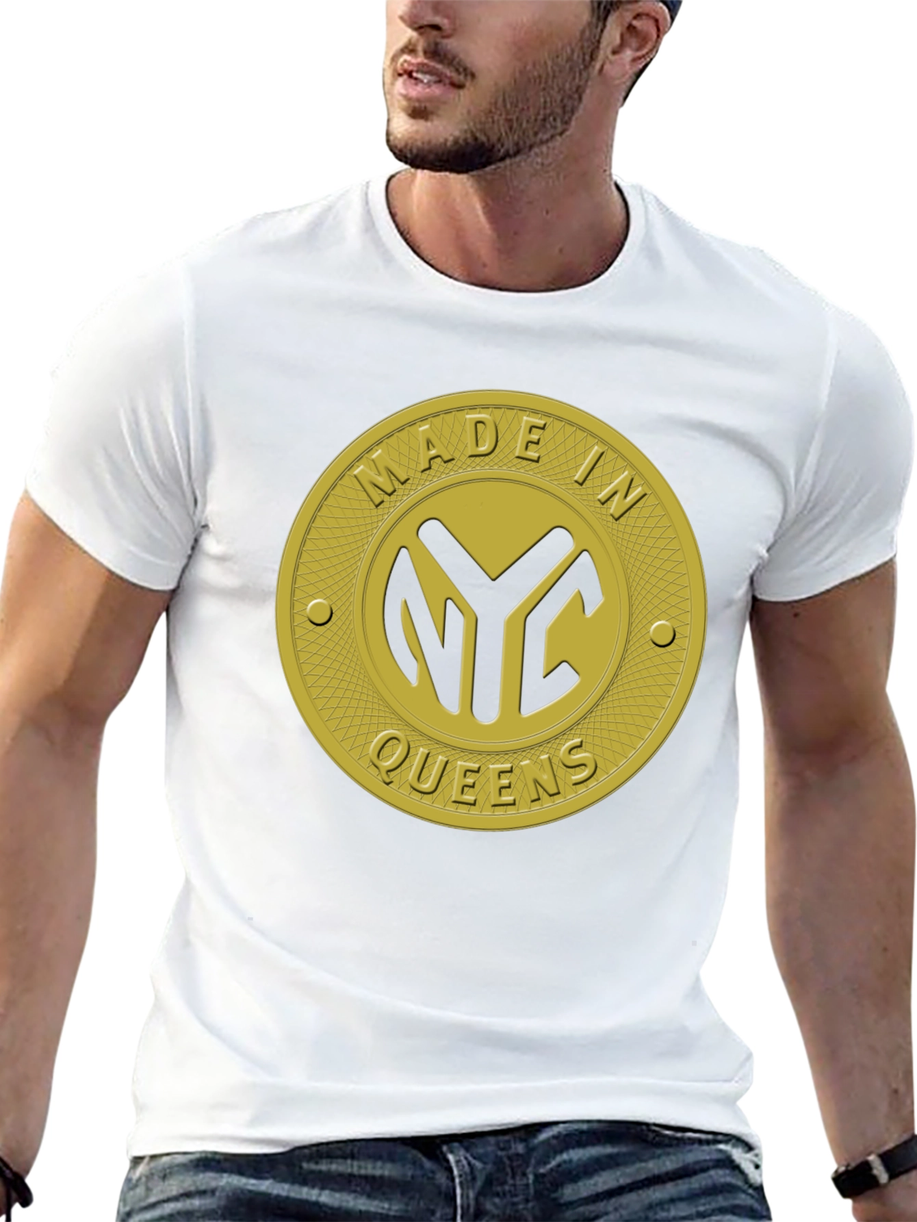 Made In NYC Queens Black T-Shirt