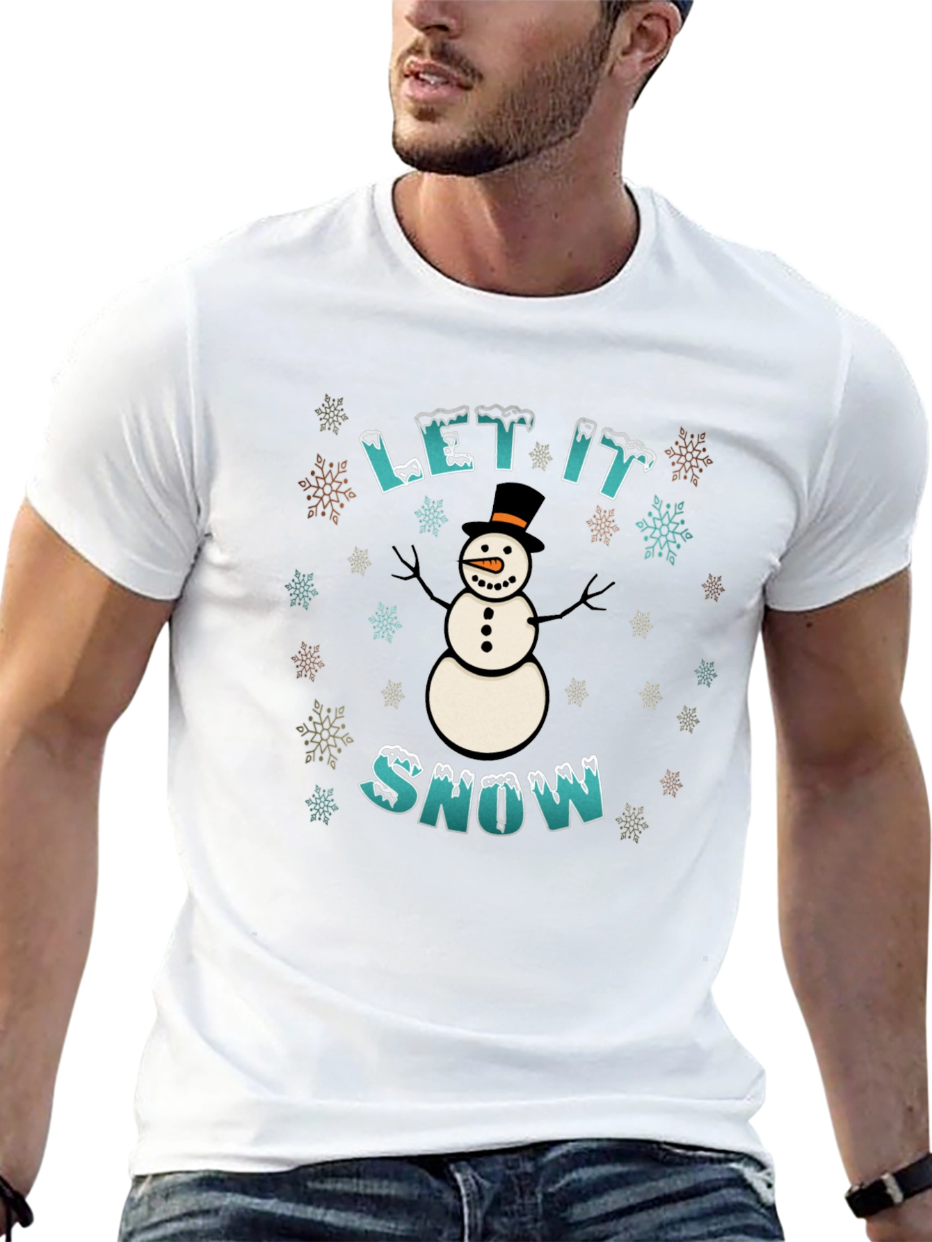 Let It Snow Graphic Tee - Winter Holiday T-Shirt