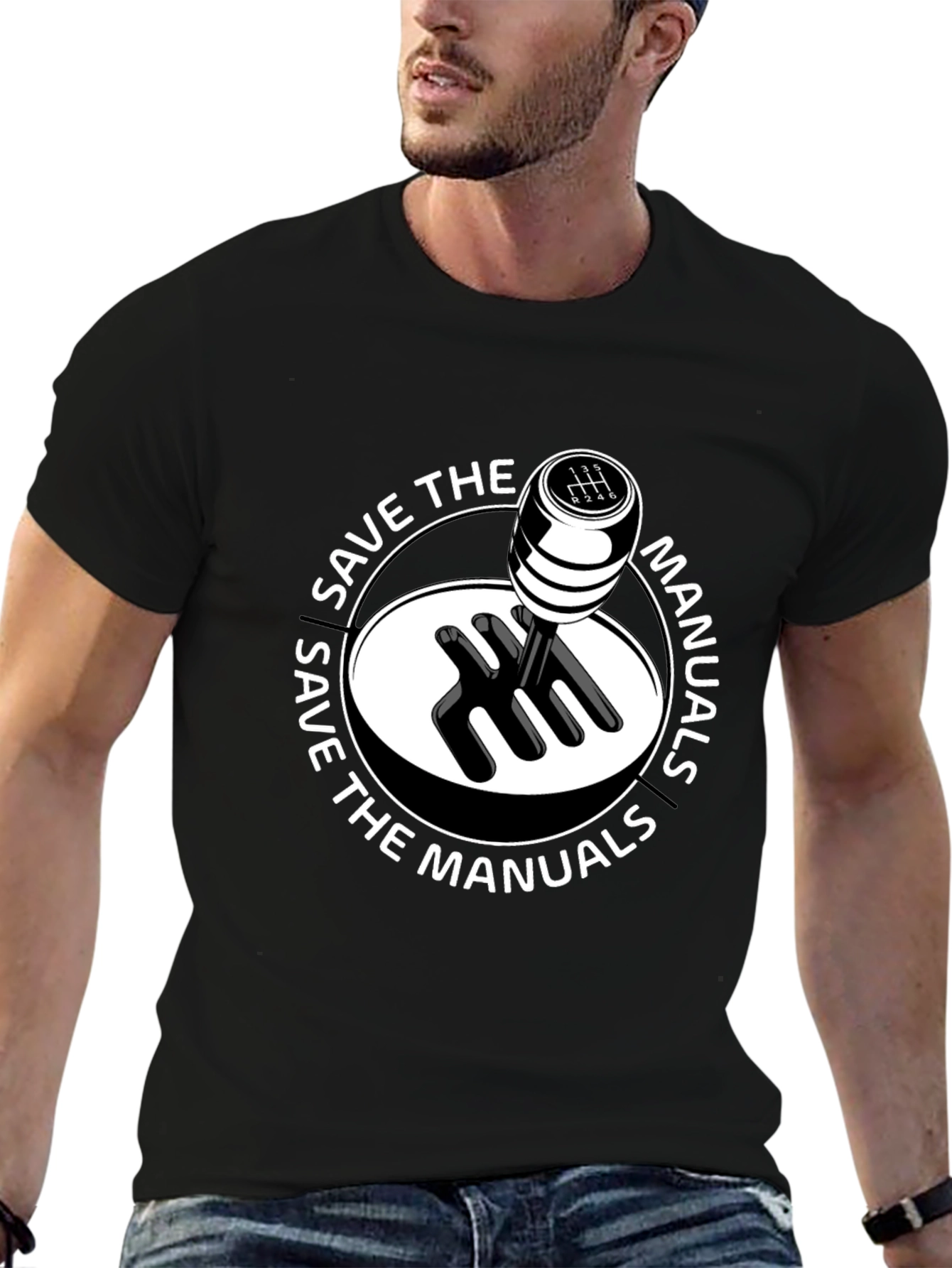 Save the Manuals T-Shirt - Car Enthusiast Apparel