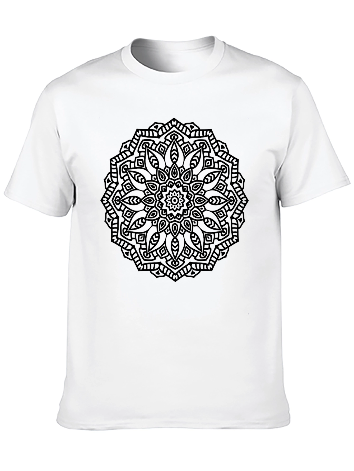 Black Mandala Graphic T-Shirt - Stylish Casual Wear