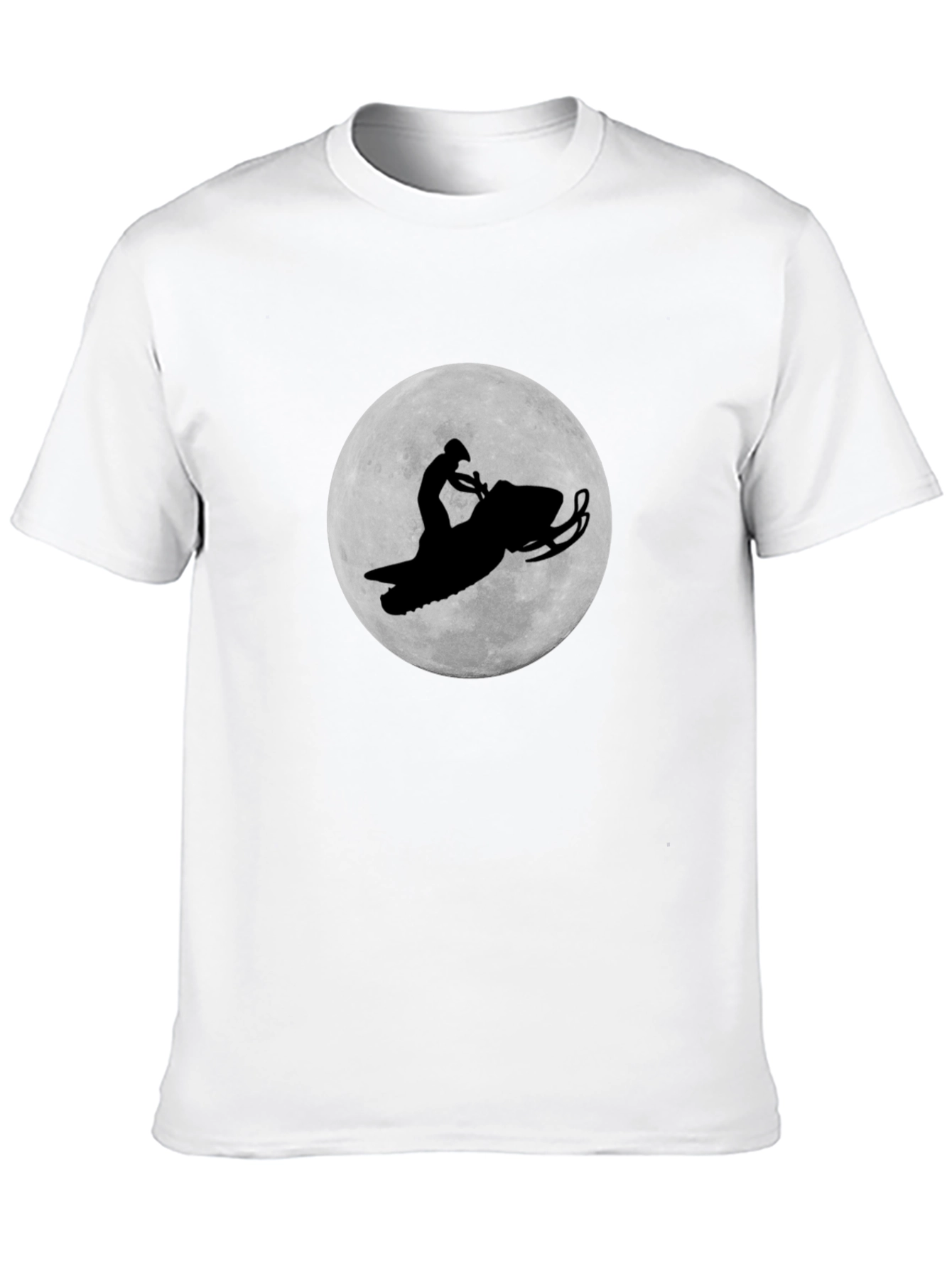 Snowmobile Rider Black Graphic Tee