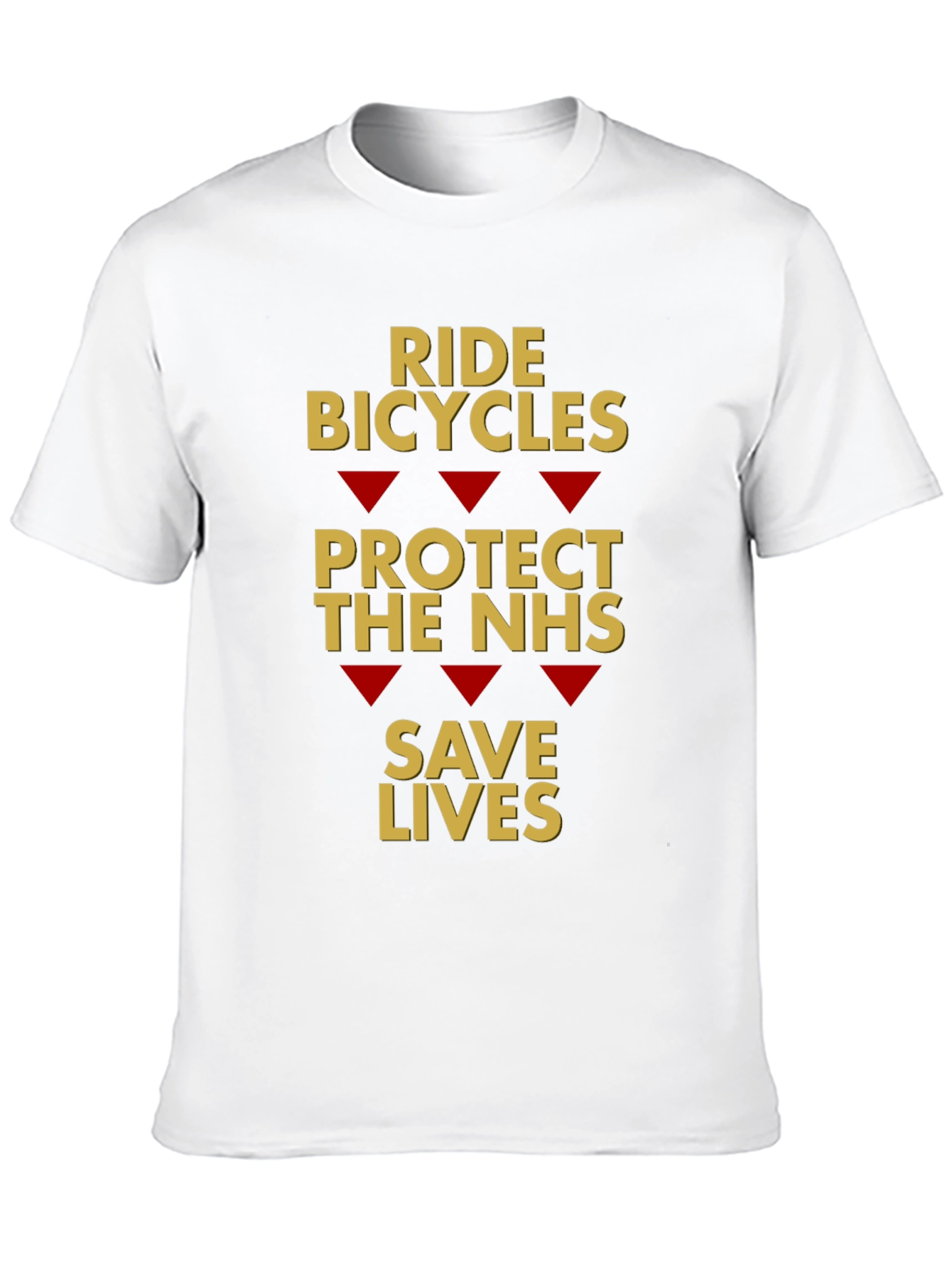 Ride Bicycles Protect NHS Save Lives T-Shirt
