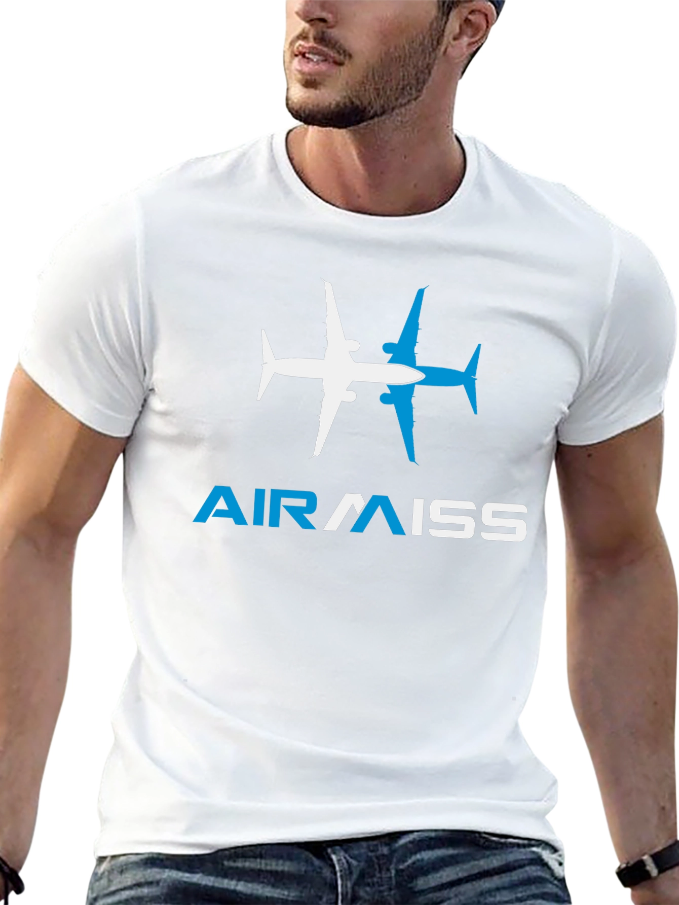 AirMiss Airplane Graphic T-Shirt