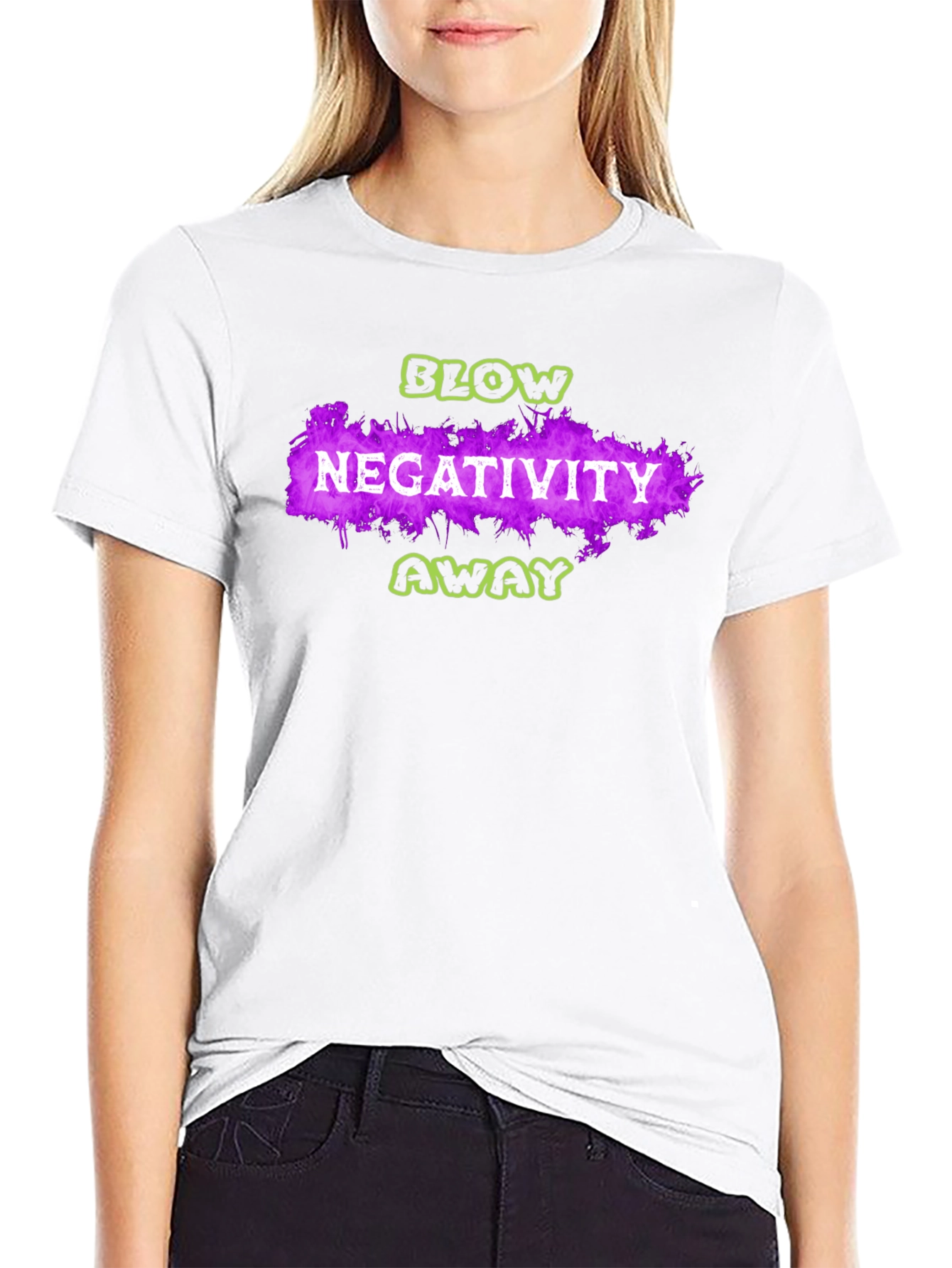 Blow Negativity Away Graphic T-Shirt