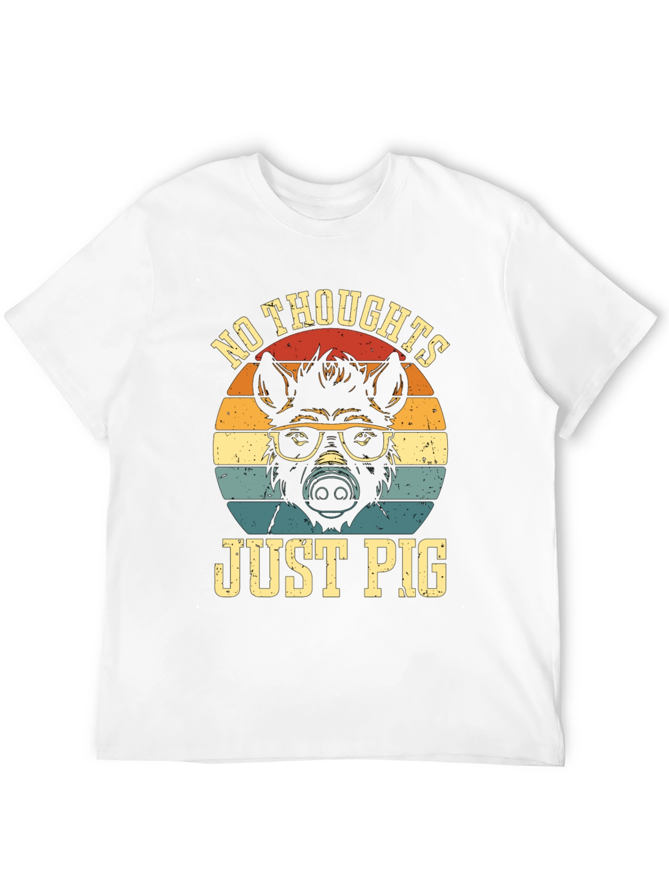No Thoughts Just Pig Graphic Tee