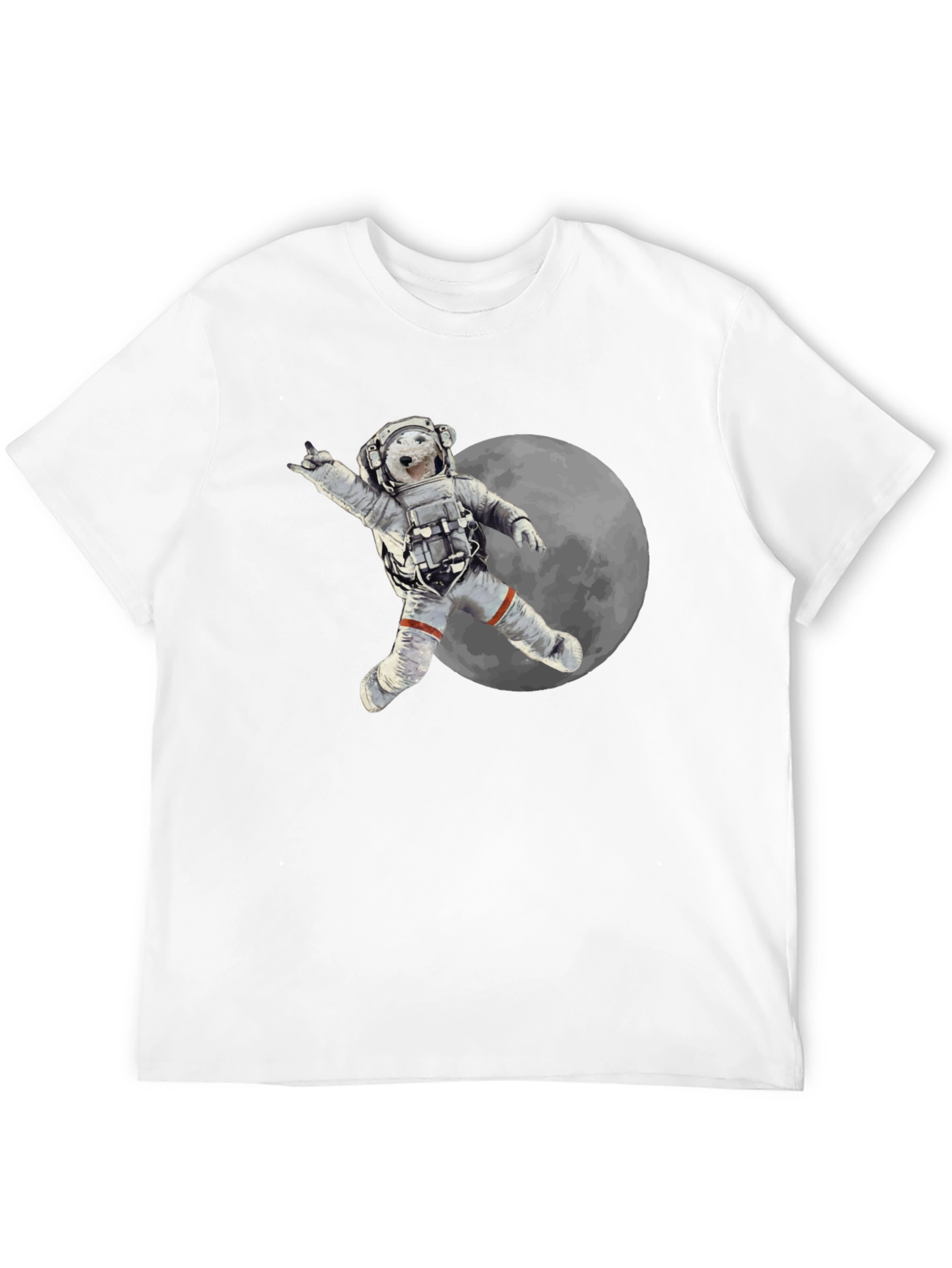 Astronaut Bear Graphic Tee - Cool Space Design