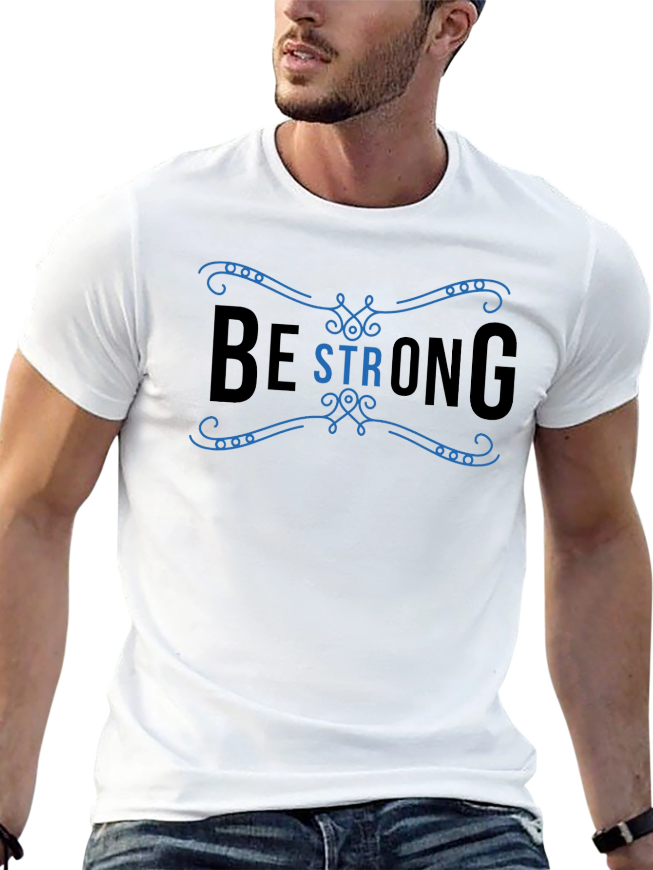 Be Strong Graphic Tee - Black T-Shirt