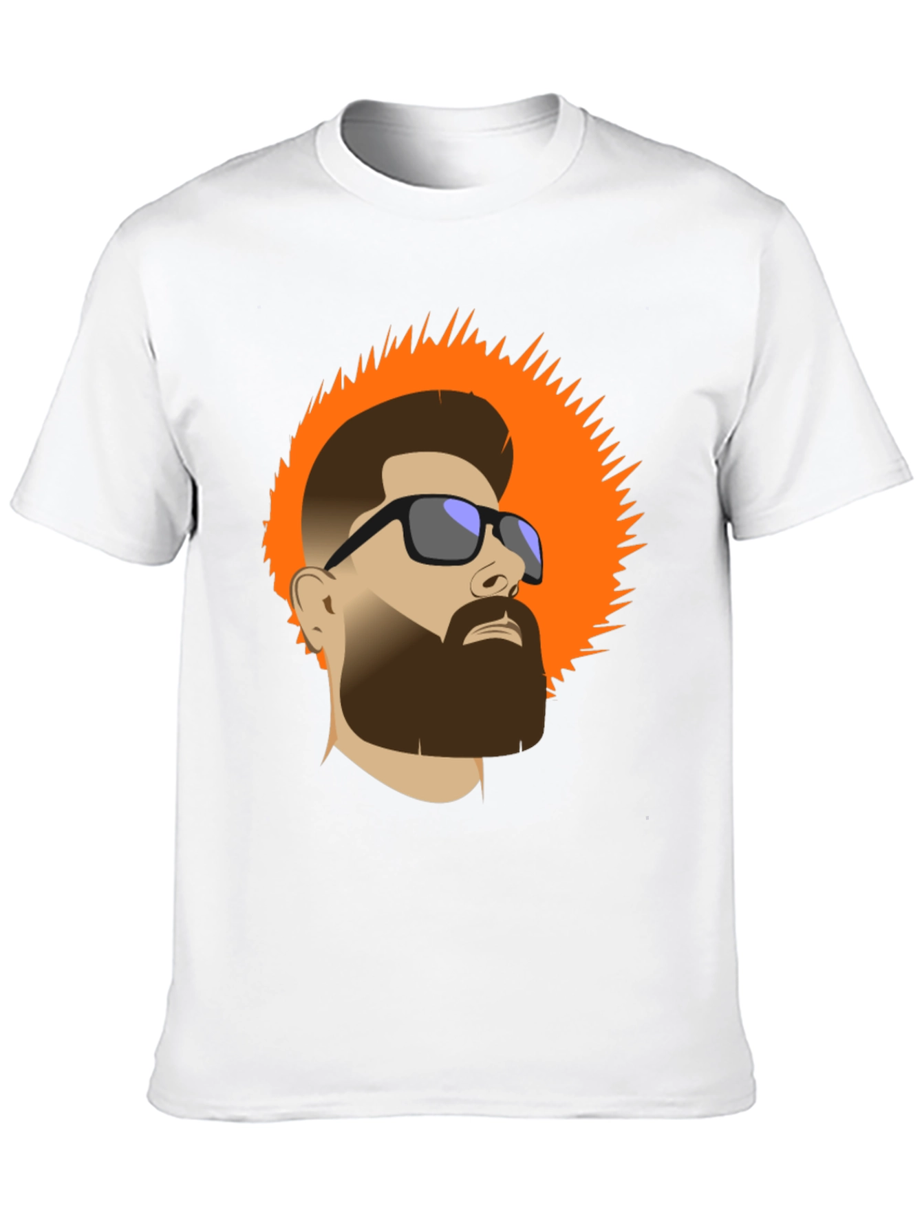 Bearded Man Graphic Tee - Cool Casual Style