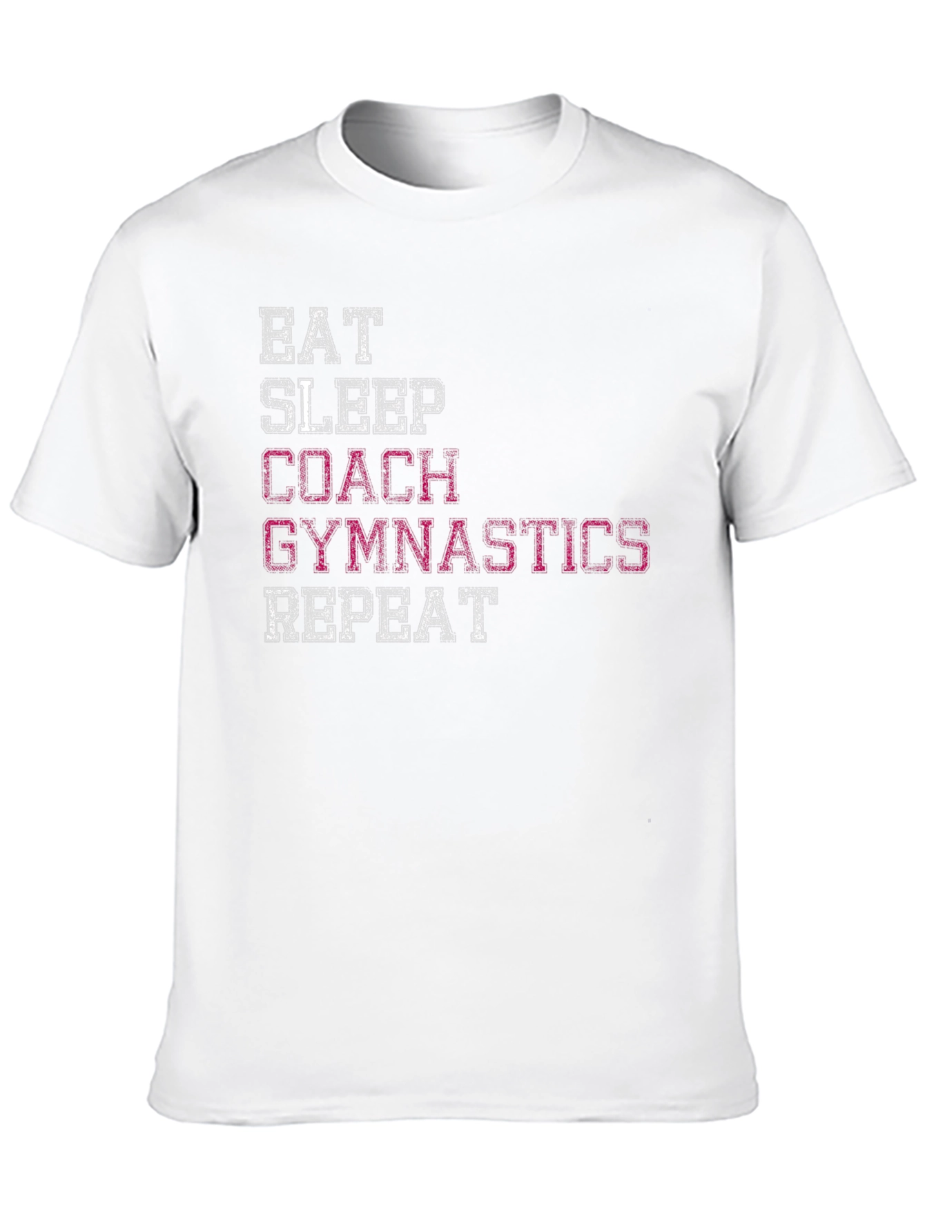 Gymnastics Coach Graphic Tee - Eat Sleep Repeat