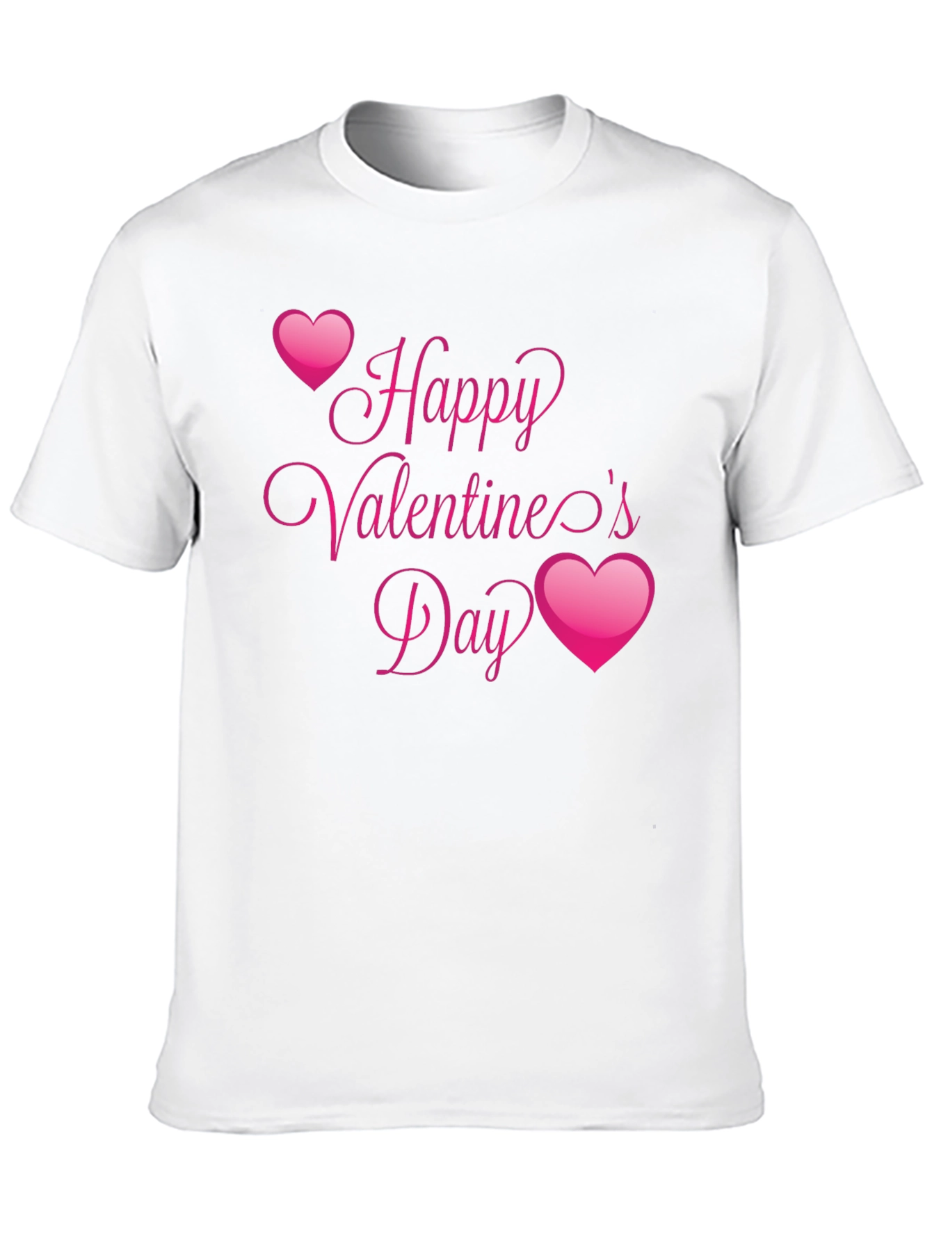 Happy Valentines Day Black T-Shirt