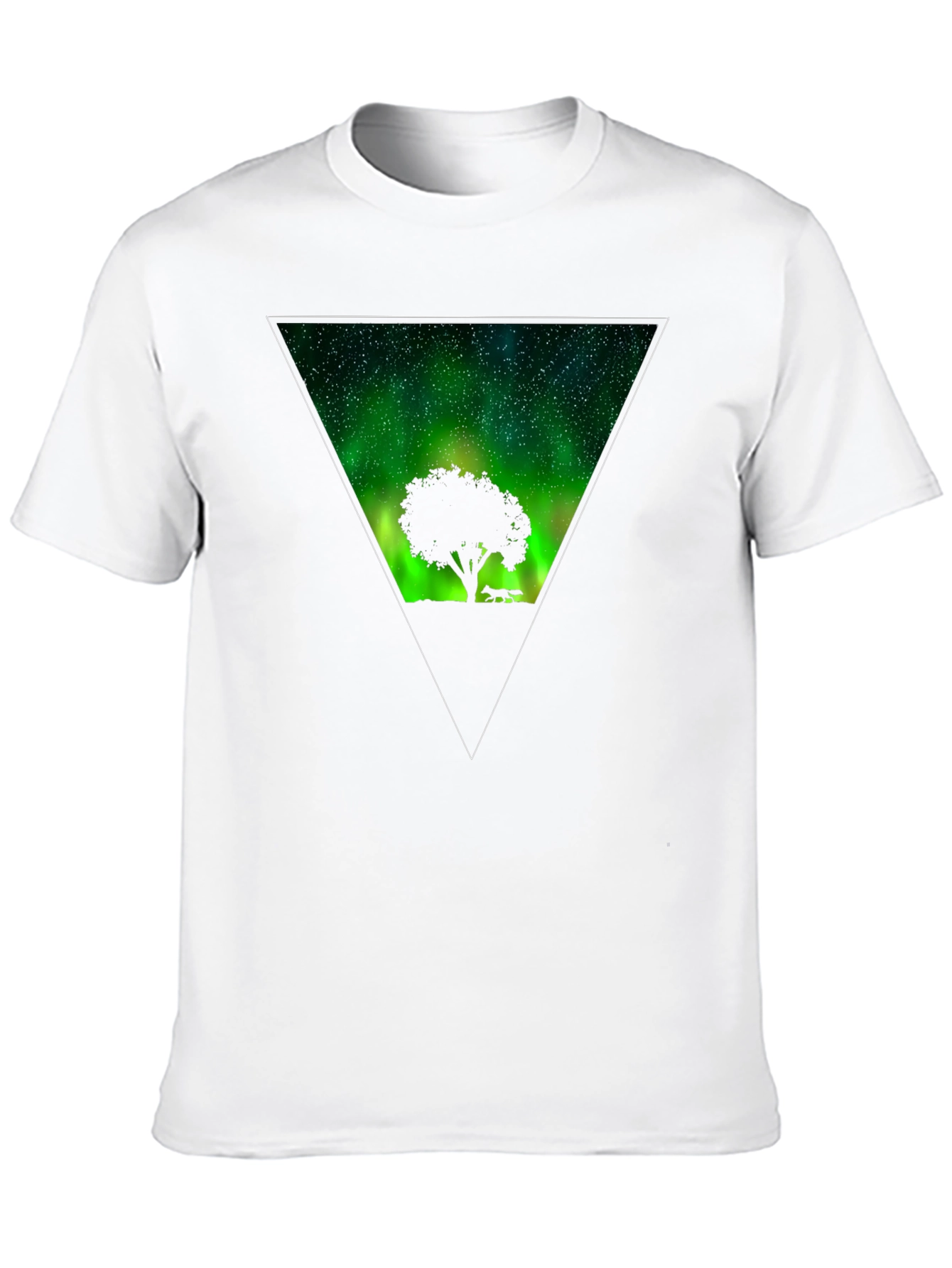 Aurora Tree Graphic Tee - Mens Black T-Shirt