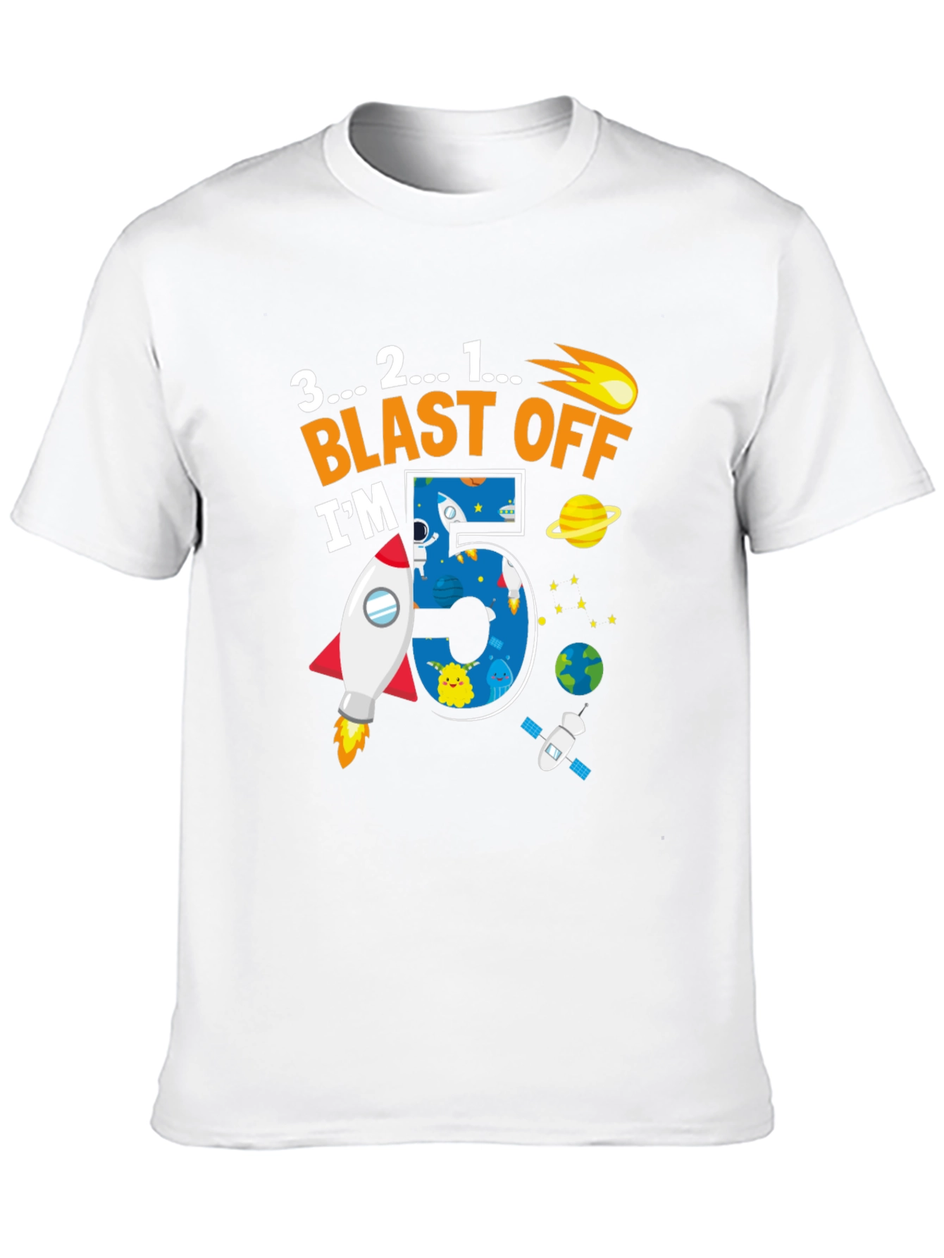 5th Birthday Blast Off T-Shirt