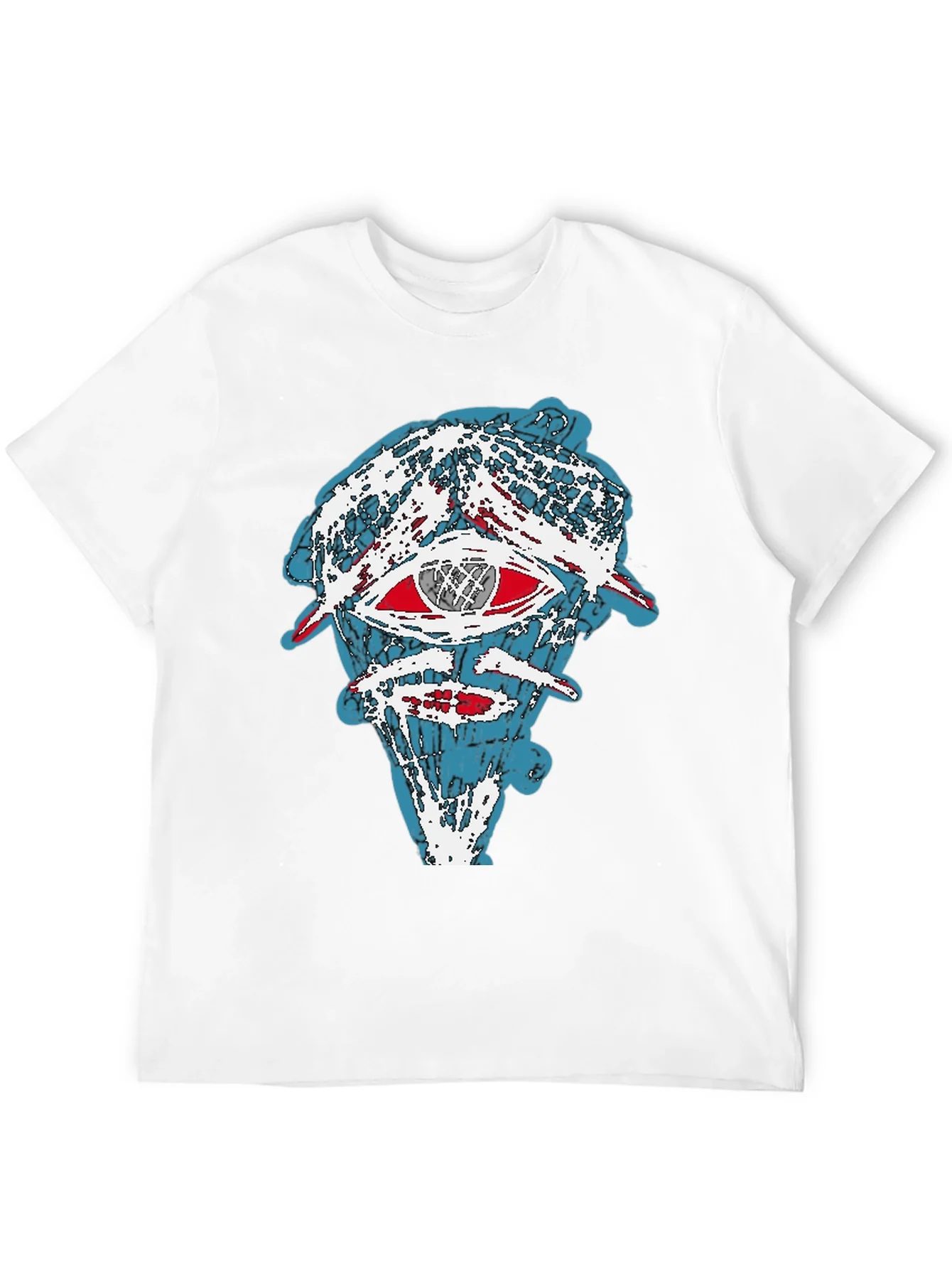 Abstract Graphic Print Tee