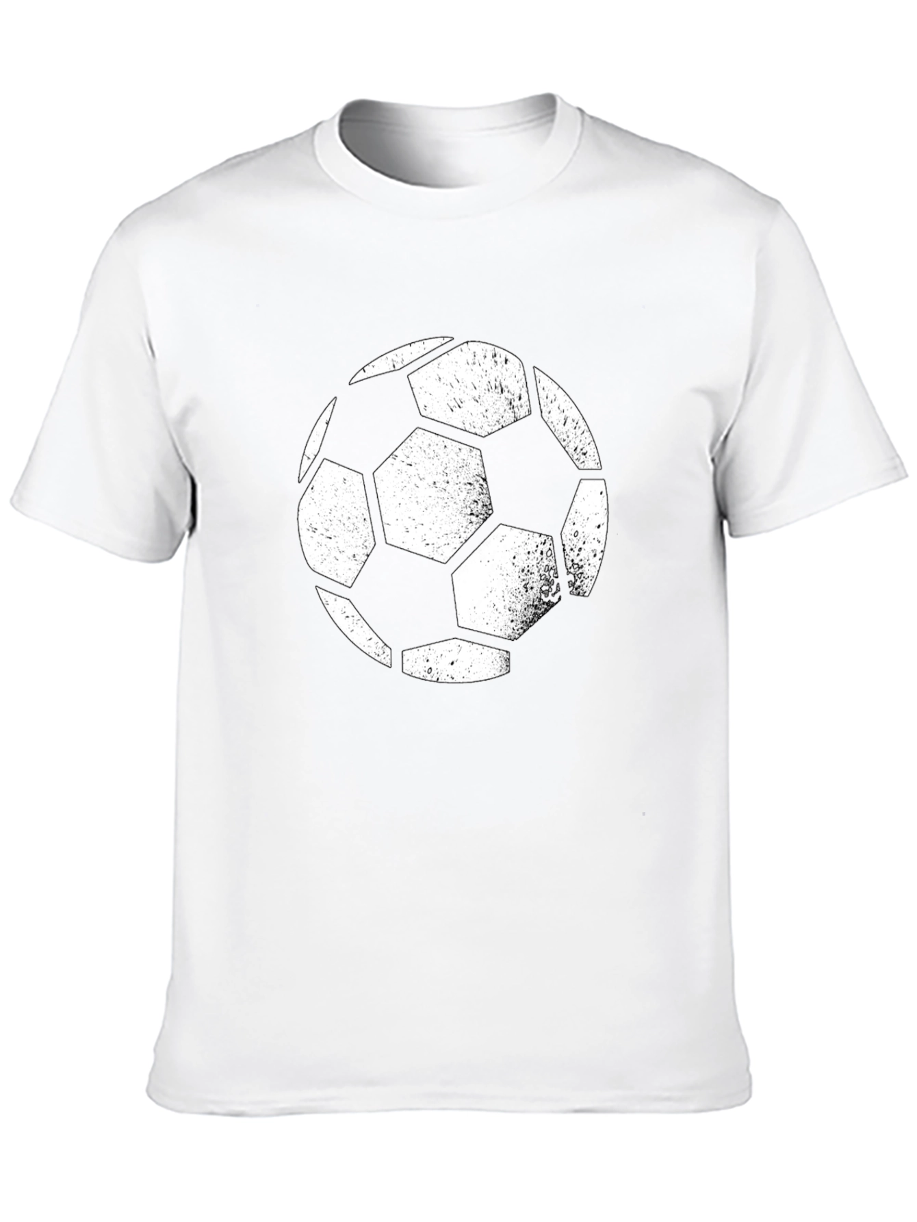 Soccer Ball Graphic Tee - Black Casual Shirt