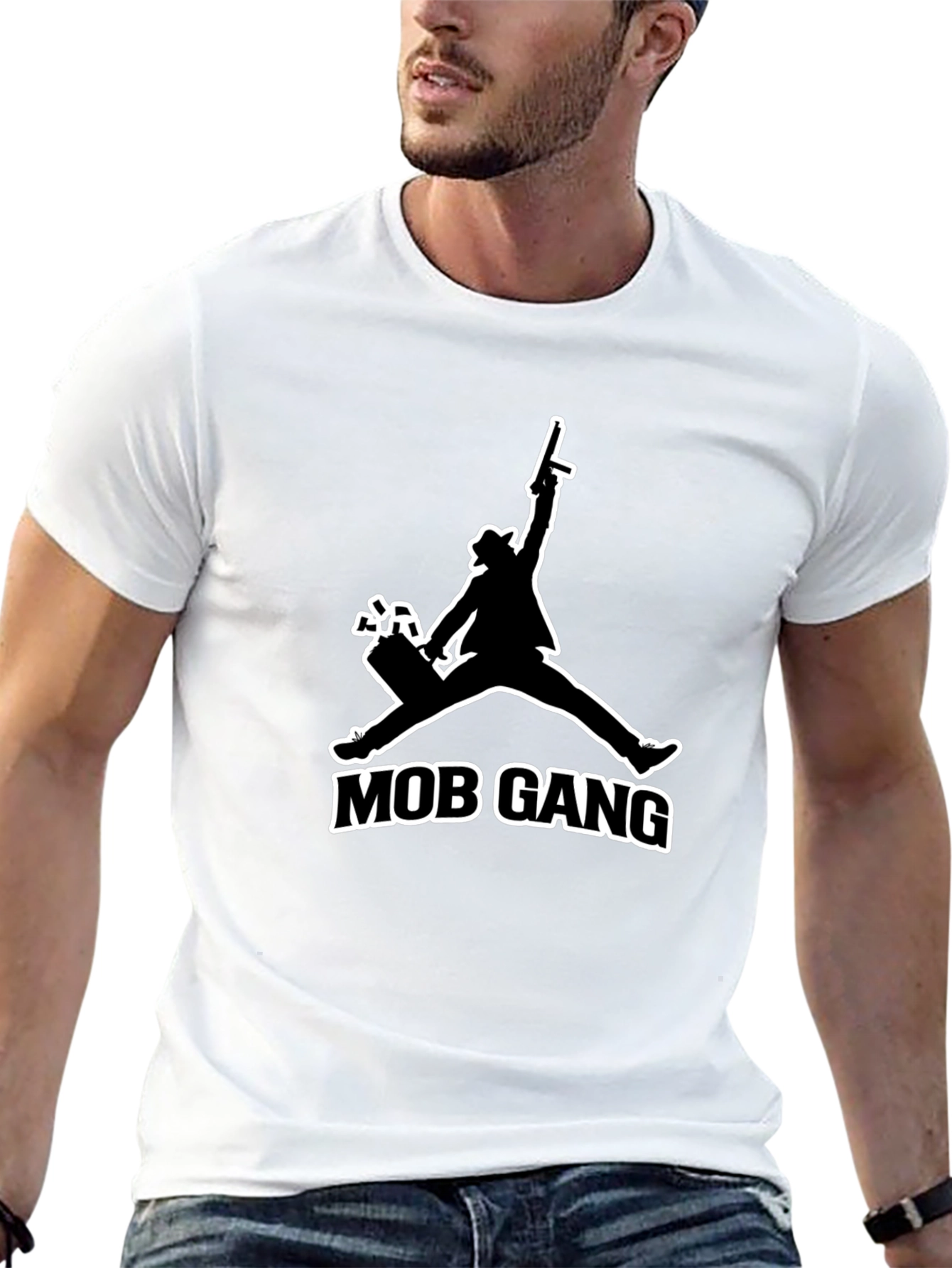 Mob Gang T-Shirt - Black Graphic Tee