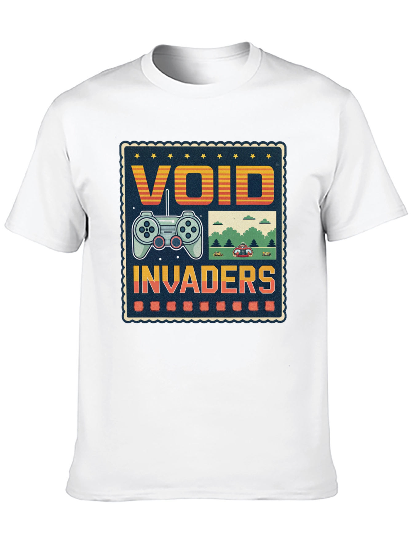 Void Invaders Graphic Tee - Retro Gaming T-Shirt