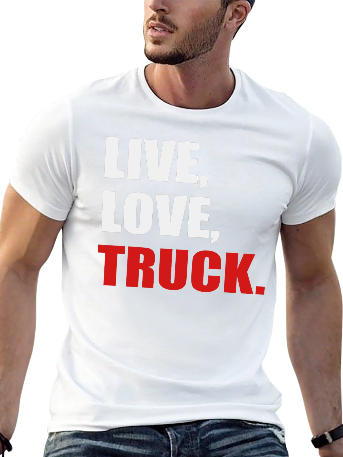 Live Love Truck T-Shirt - Black Graphic Tee