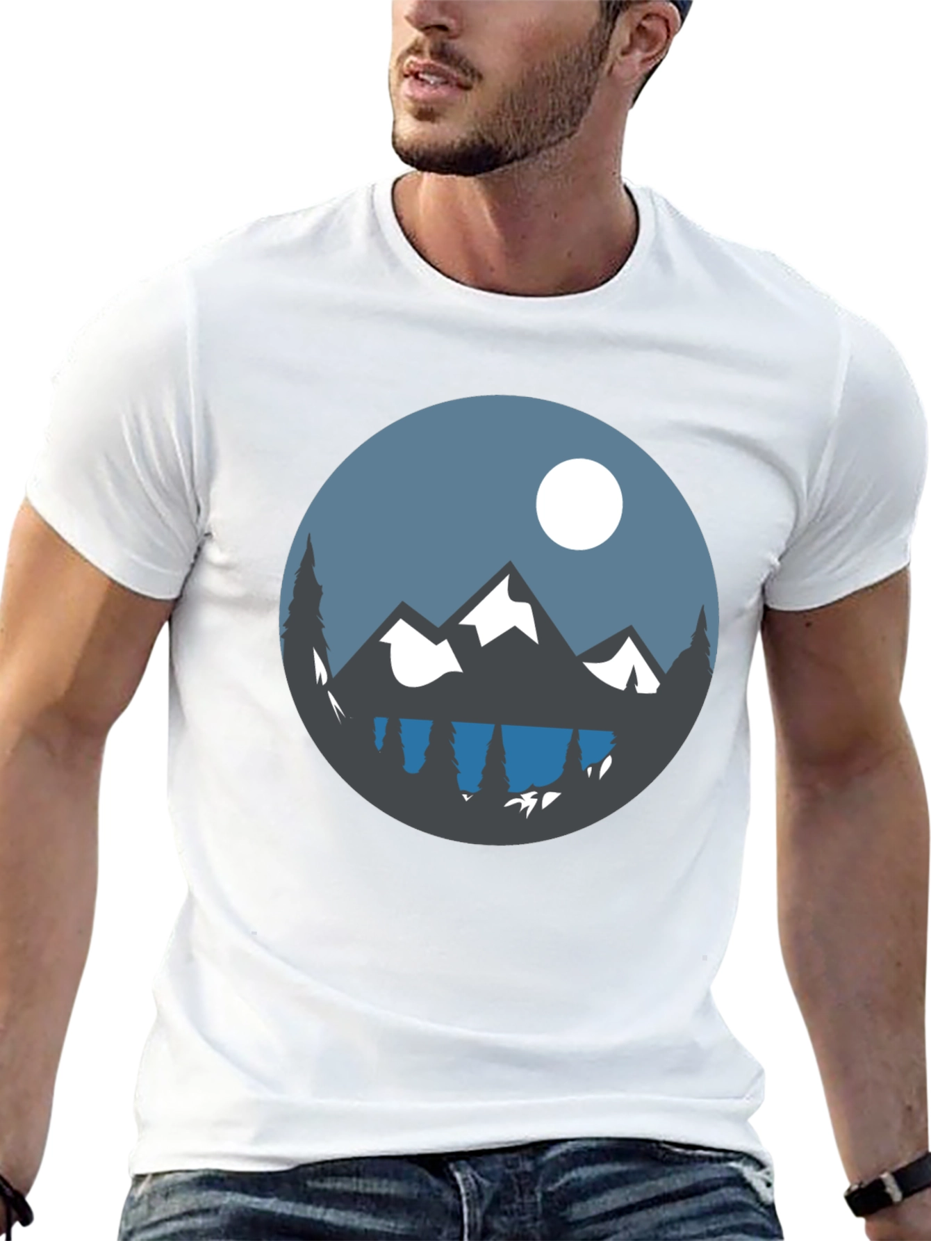Mountain Scene Graphic Tee
