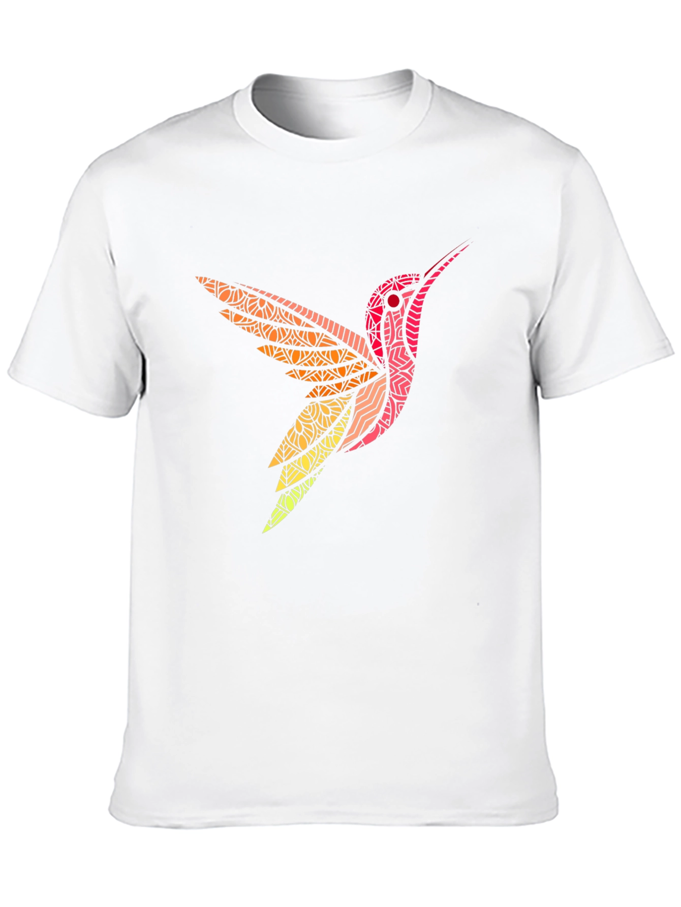 Hummingbird Graphic Print Mens Black T-Shirt