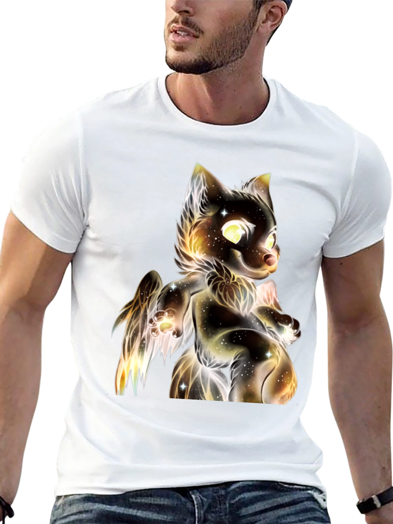 Galaxy Cat Graphic T-Shirt