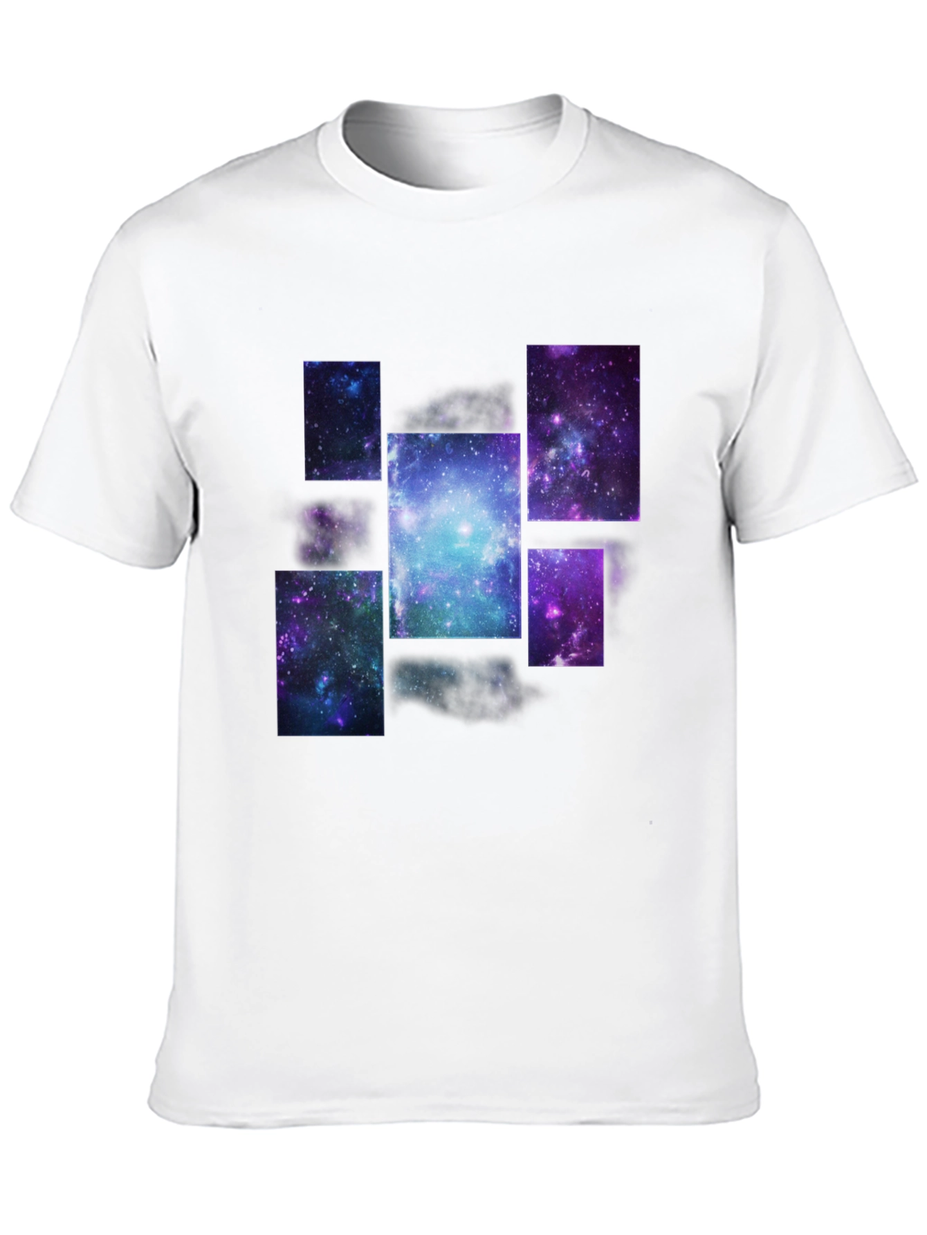 Galaxy Print Black T-Shirt