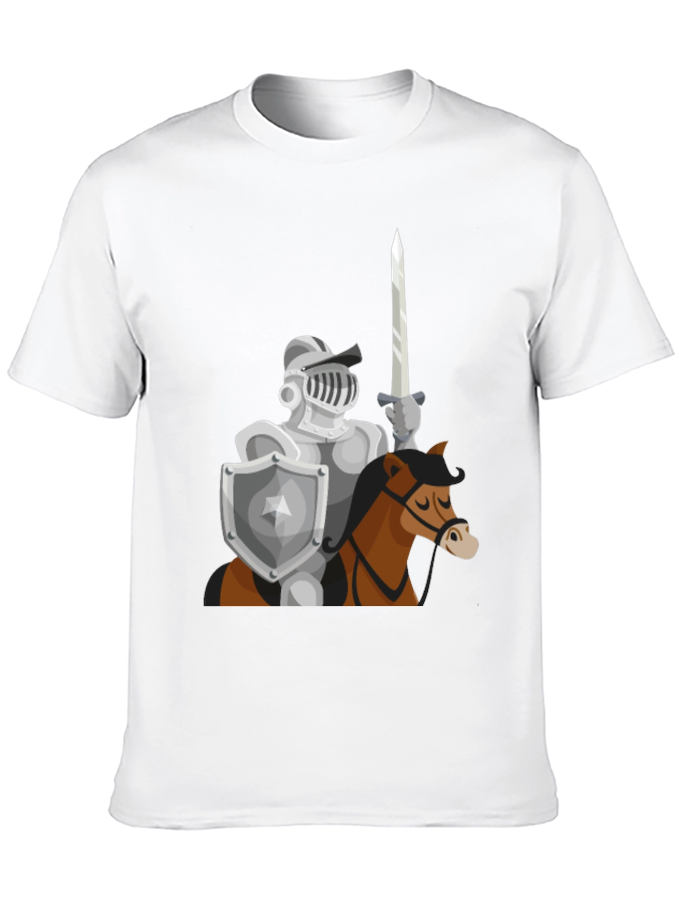 Knight on Horse T-Shirt - Medieval Graphic Tee
