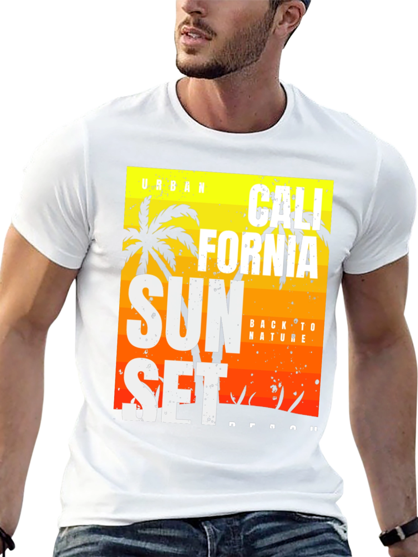 California Sunset Graphic Tee - Black