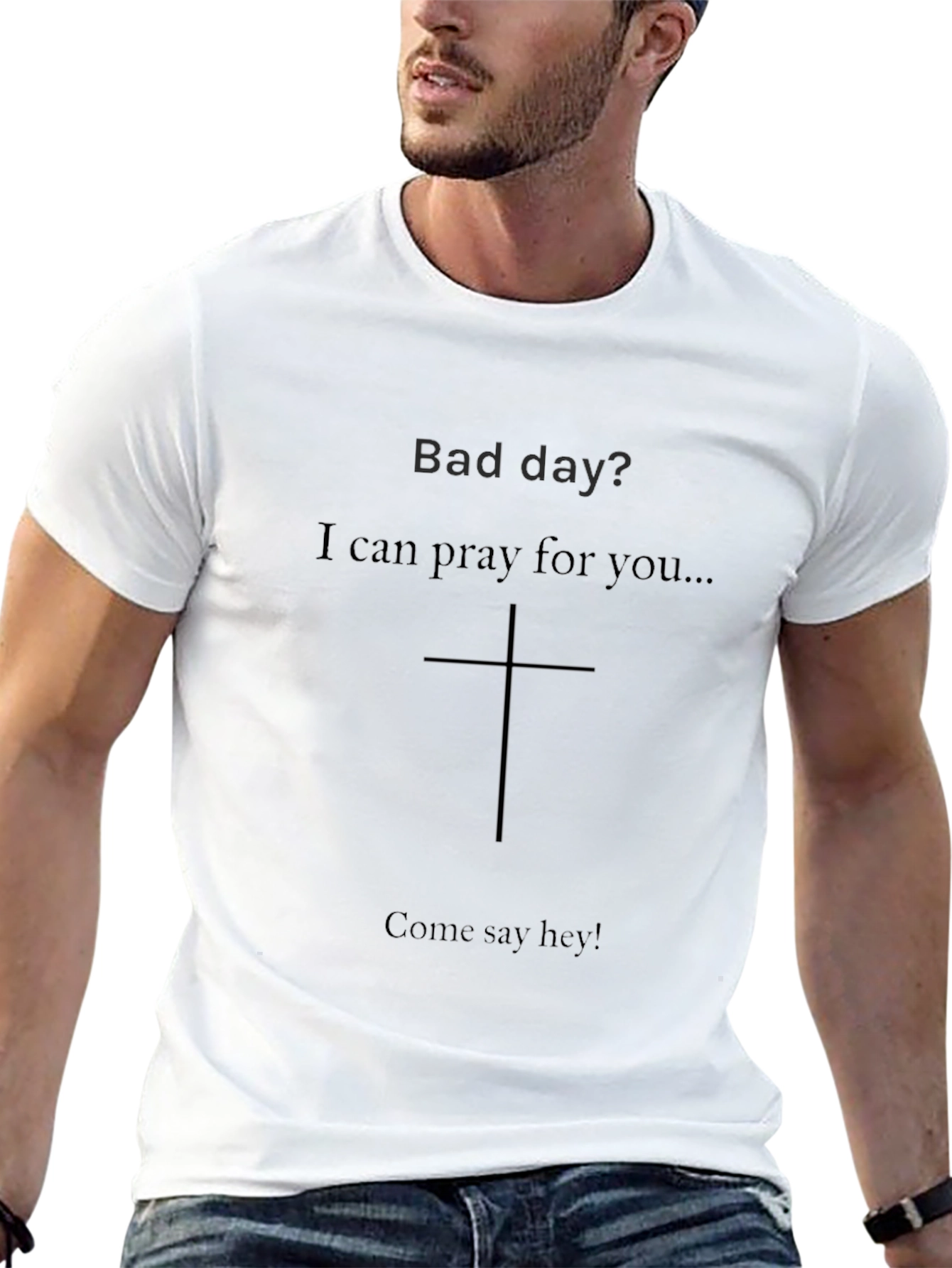 Pray For You Black Graphic T-Shirt