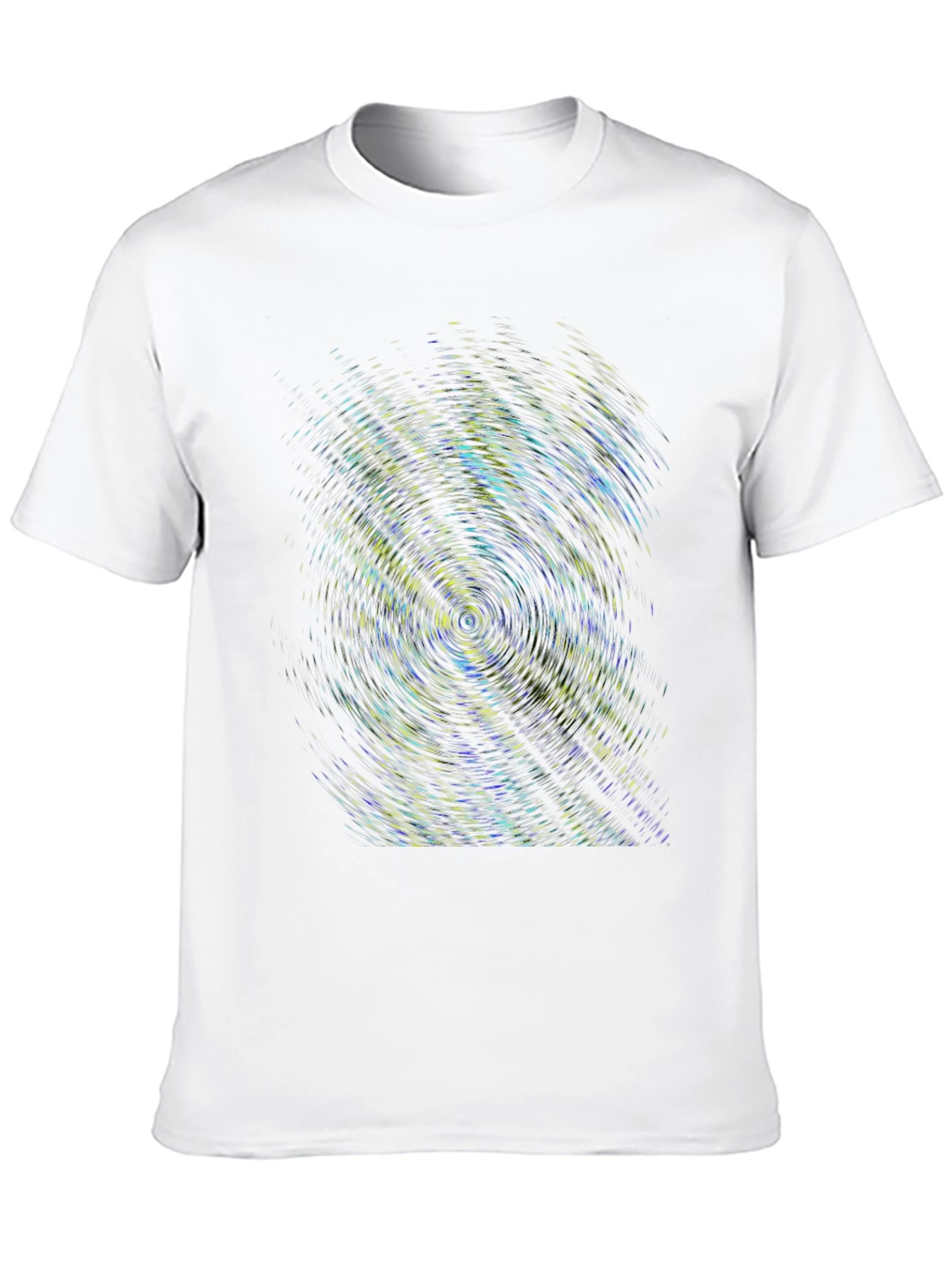 Abstract Swirl Graphic Print Black T-Shirt