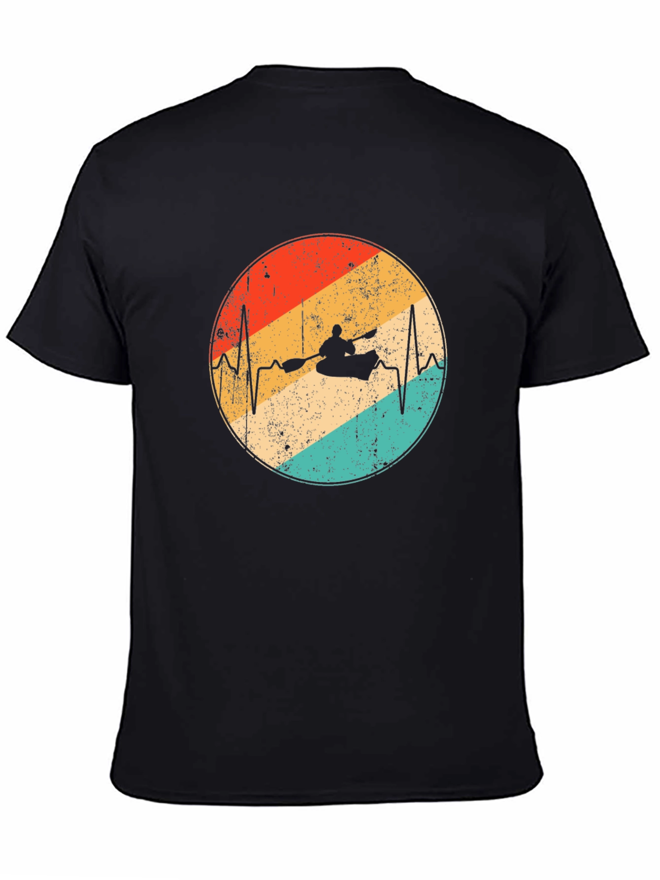 Kayaking Heartbeat T-Shirt - Outdoor Adventure Tee