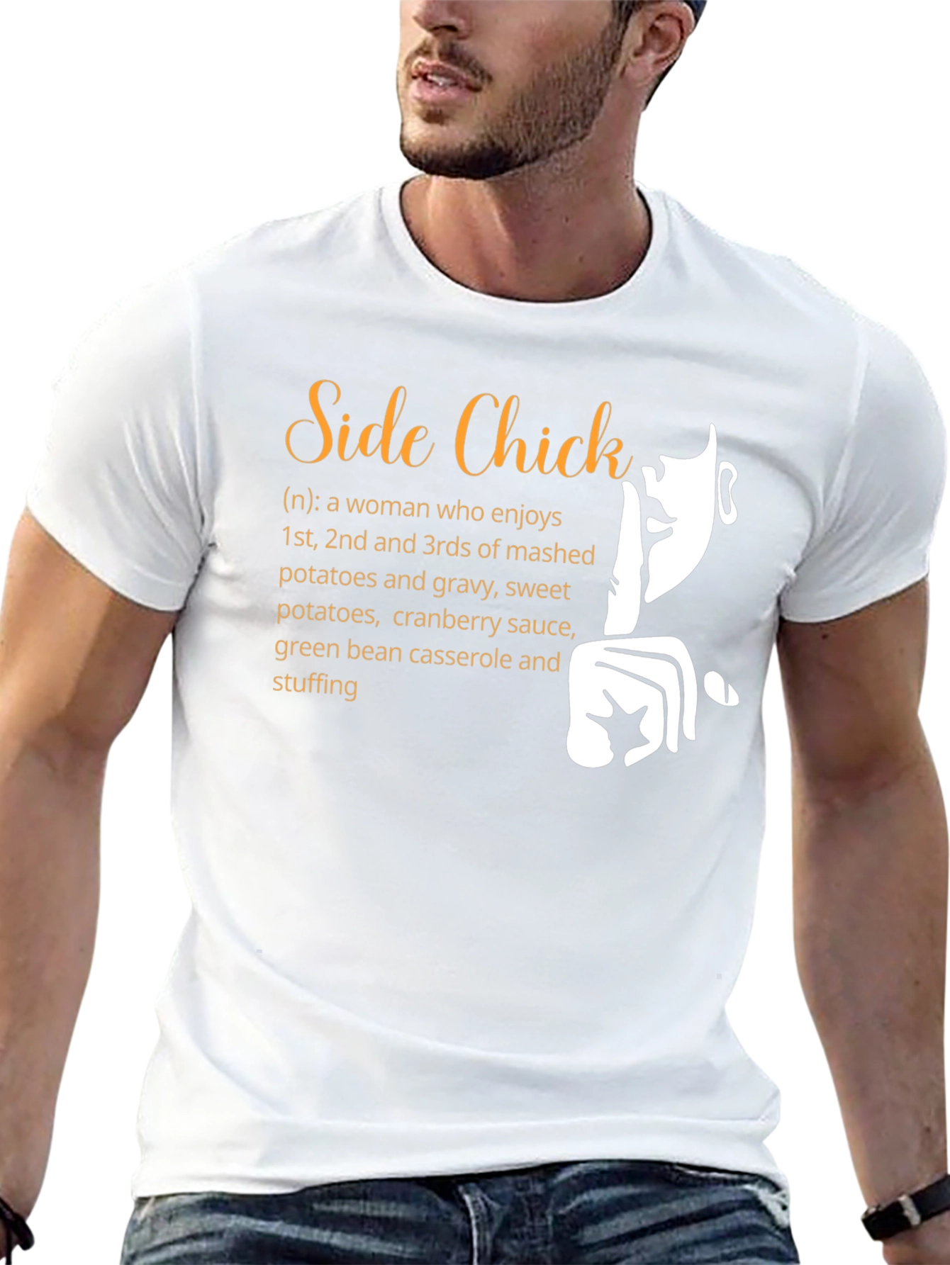 Funny Side Chick Thanksgiving T-Shirt