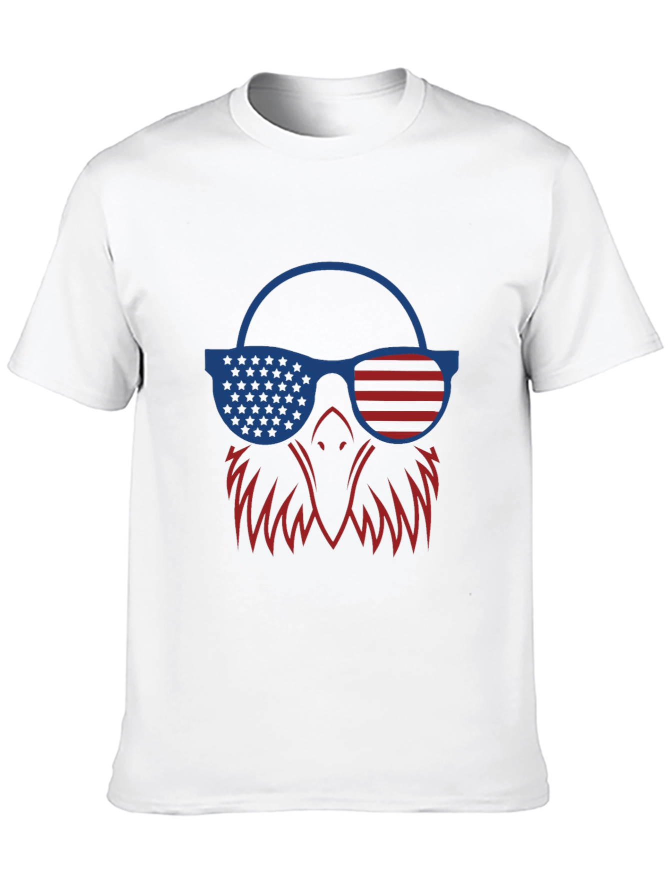 Patriotic Eagle T-Shirt - USA Flag Sunglasses