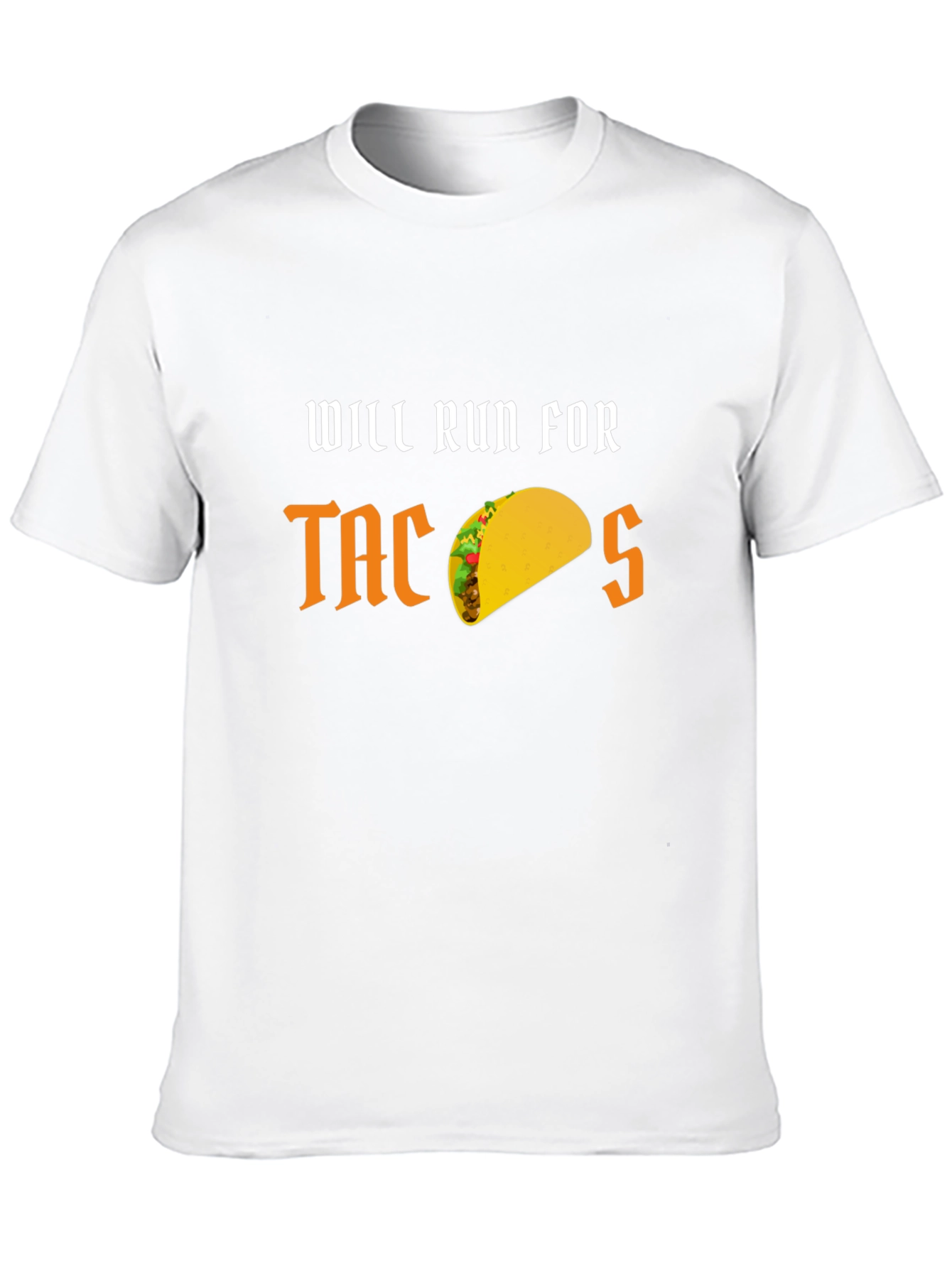 Will Run for Tacos Funny Graphic T-Shirt